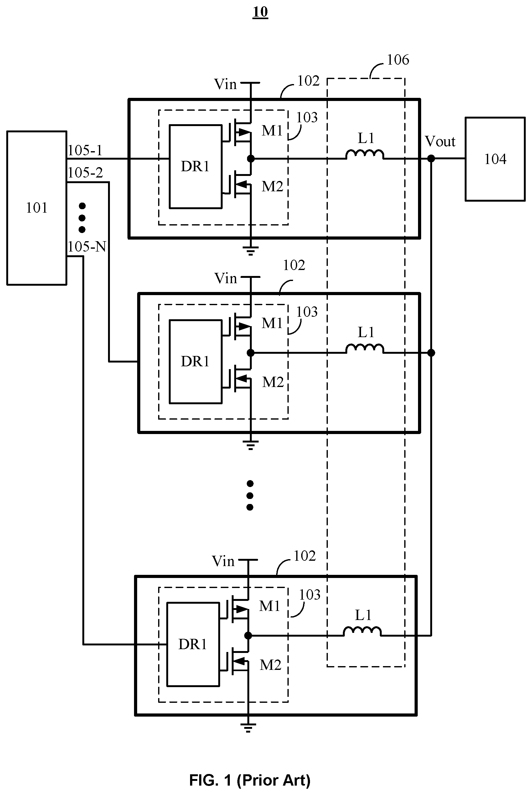 Patent US12309929 — Sandwich structure power supply module — Figure 1