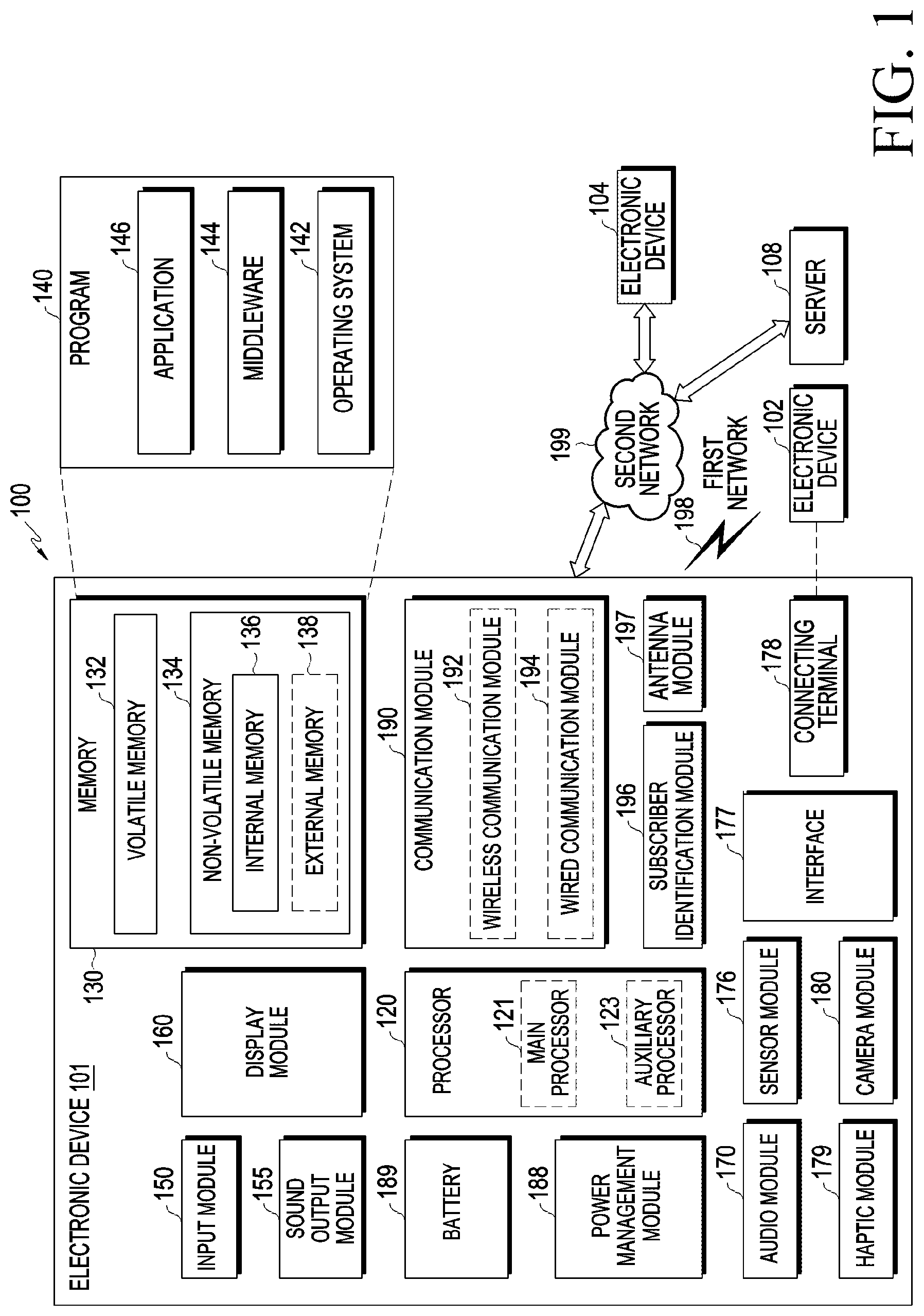 Patent US12309948 — Rollable electronic device including gear assembly — Figure 1