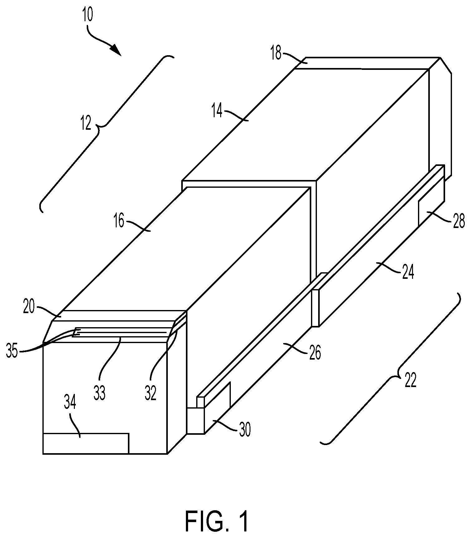 Patent US12309959 — Secured, sub-rack network rack building block — Figure 1