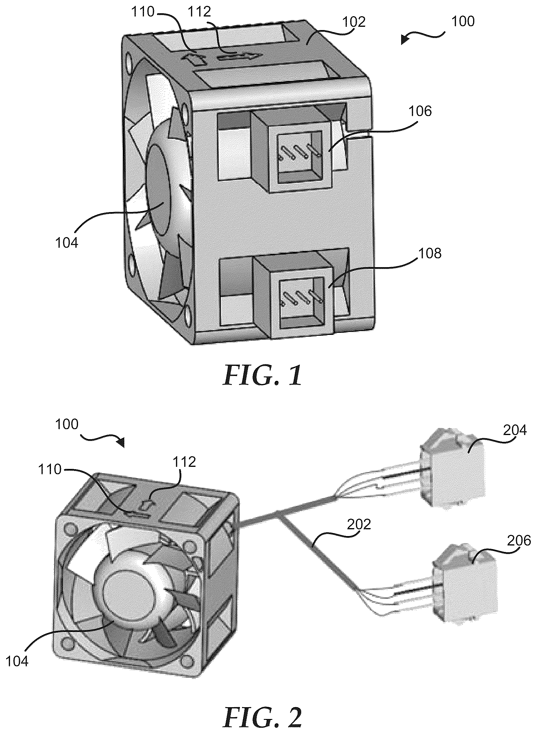 Patent US12309964 Figure 1 – Swappable airflow cassette for power supply units