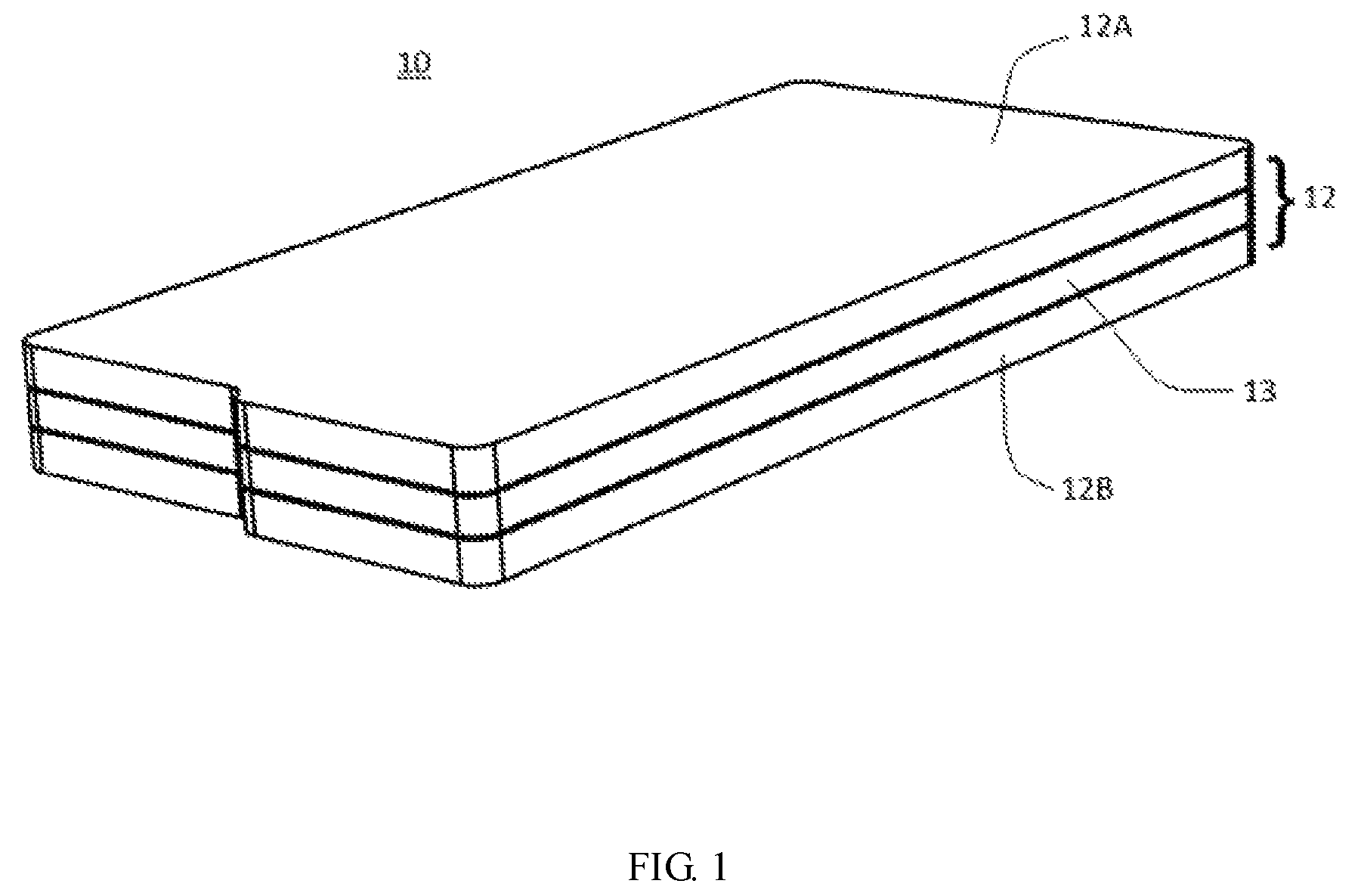 Patent US12309973 Figure 1 – Heat dissipating plate, manufacturing method therefor and electronic device having the same