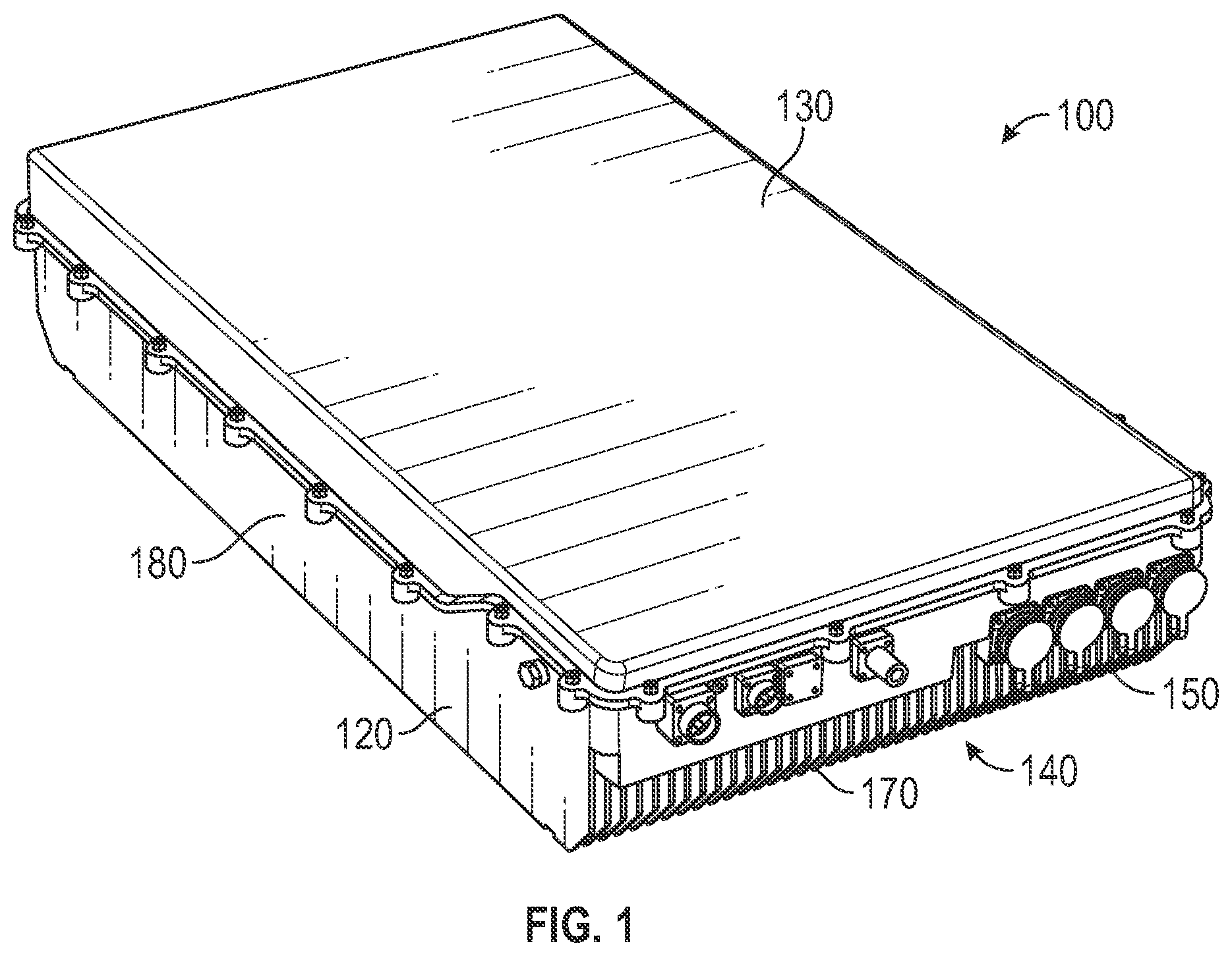 Patent US12309974 Figure 1 – Thermal management in an electronic device chassis