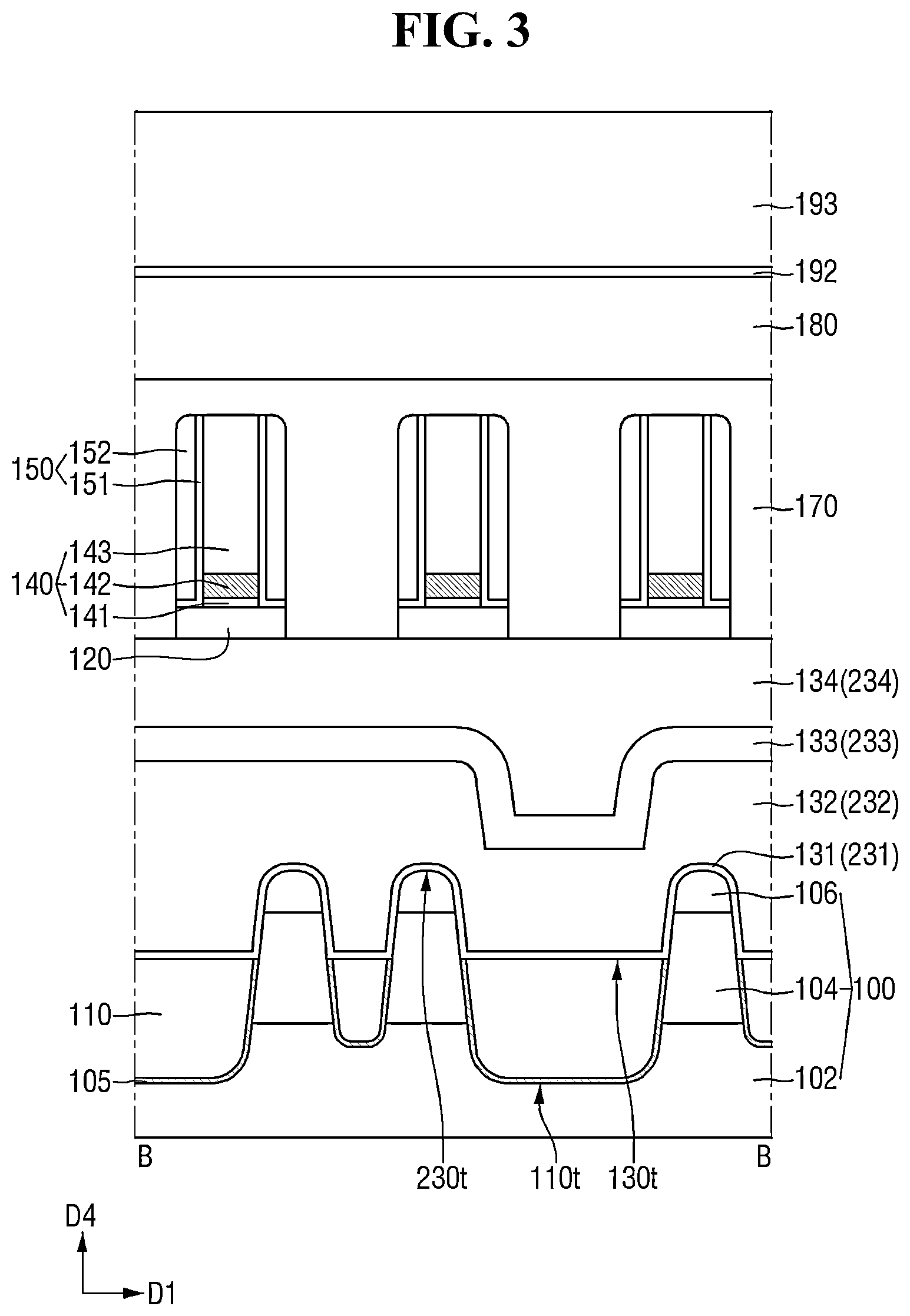 Patent US12310004 Figure 3 – Semiconductor device including element isolation film and method for fabricating the same