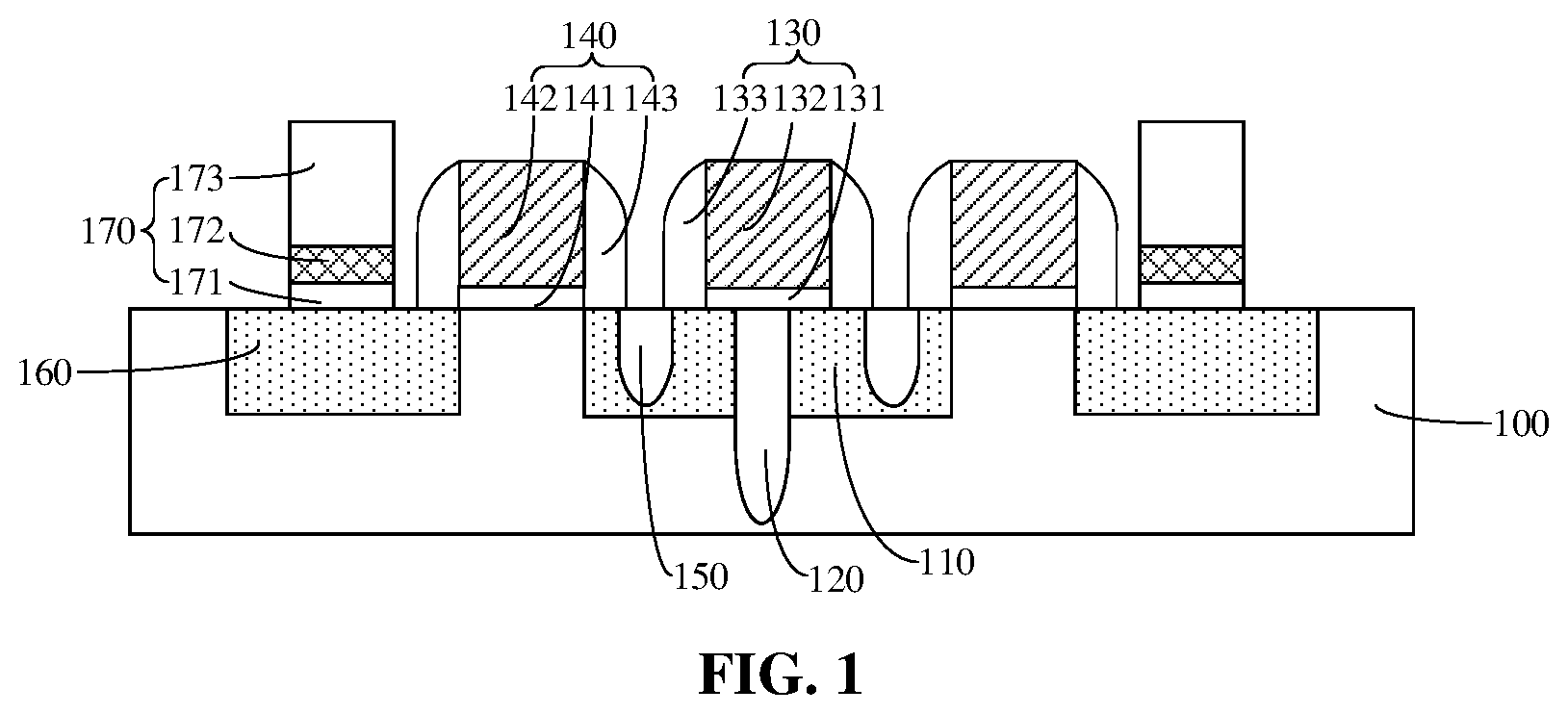 Patent US12310008 — Semiconductor structure and method for manufacturing same — Figure 1