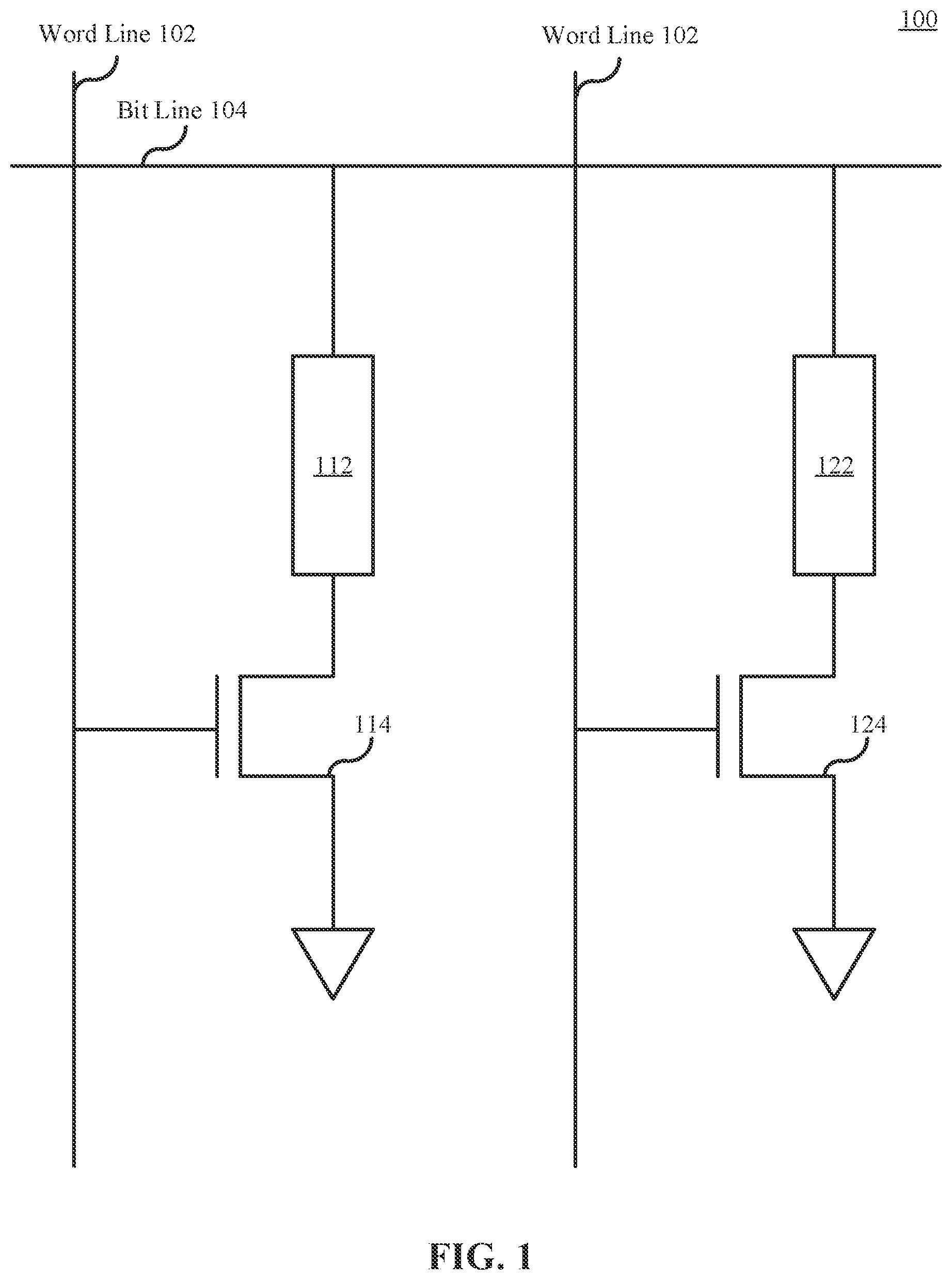 Patent US12310009 — Read-only memory with vertical transistors — Figure 1