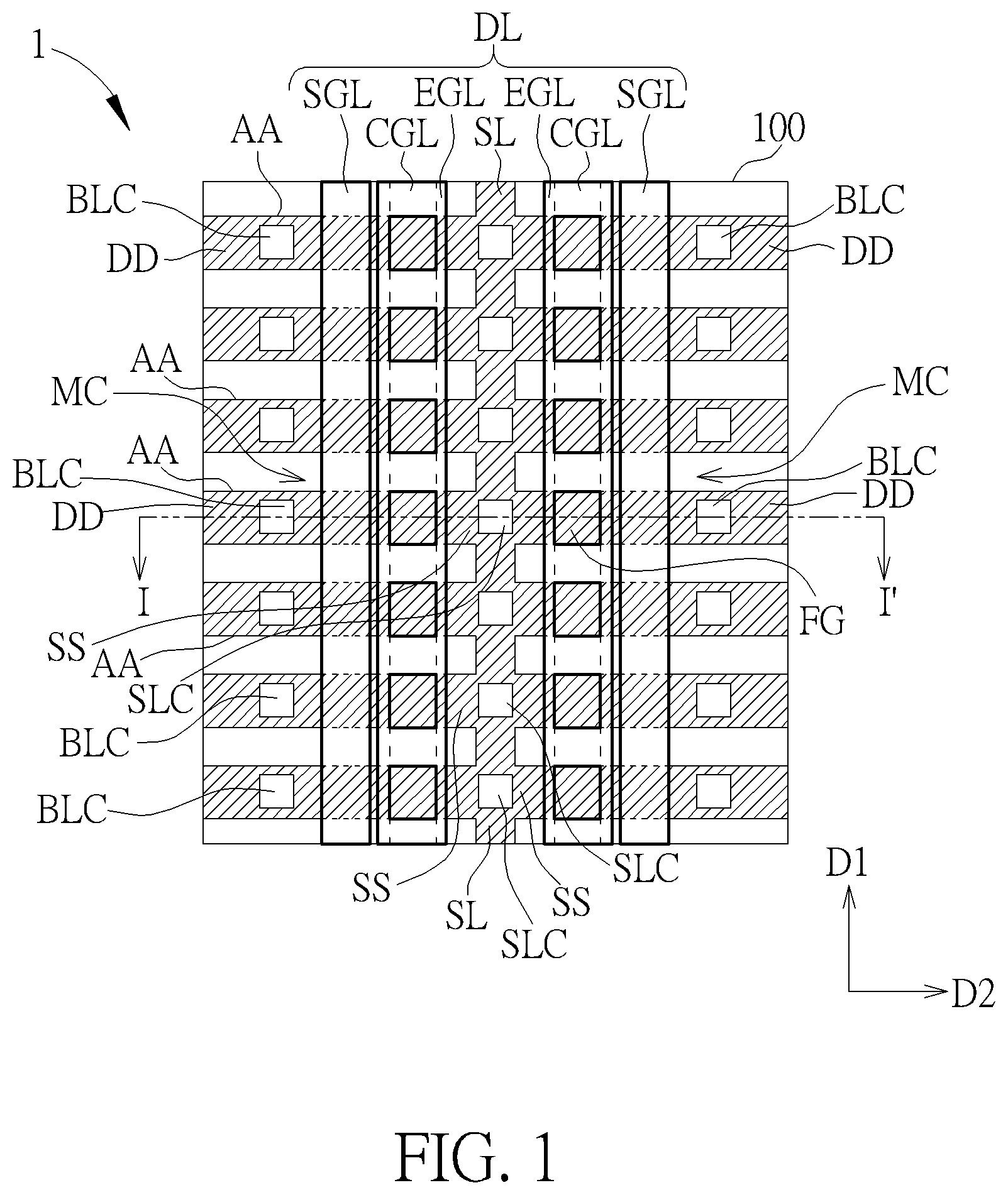 Patent US12310015 — Semiconductor memory device — Figure 1