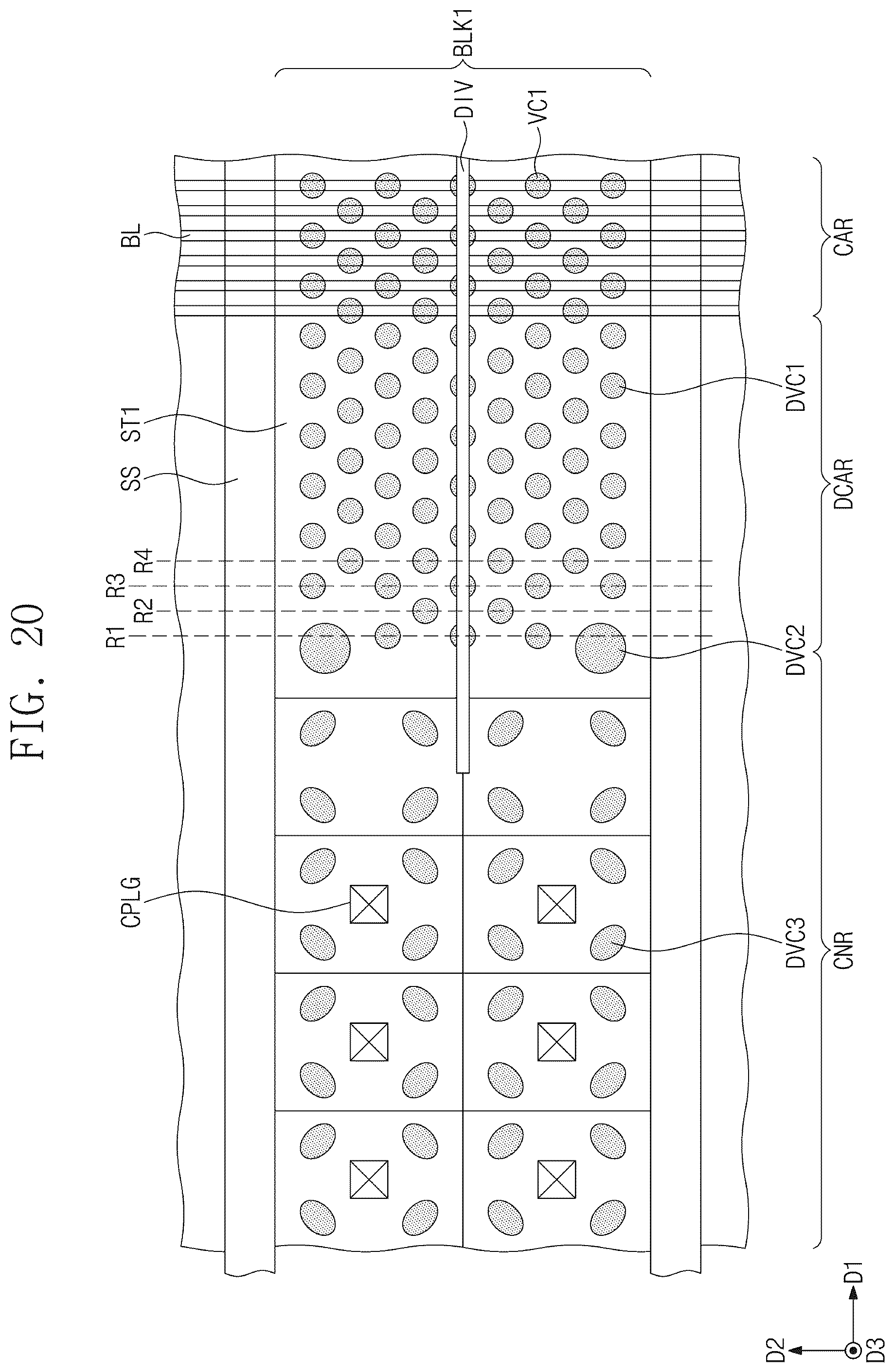 Patent US12310016 Figure 20 – Semiconductor device and electronic system including the same