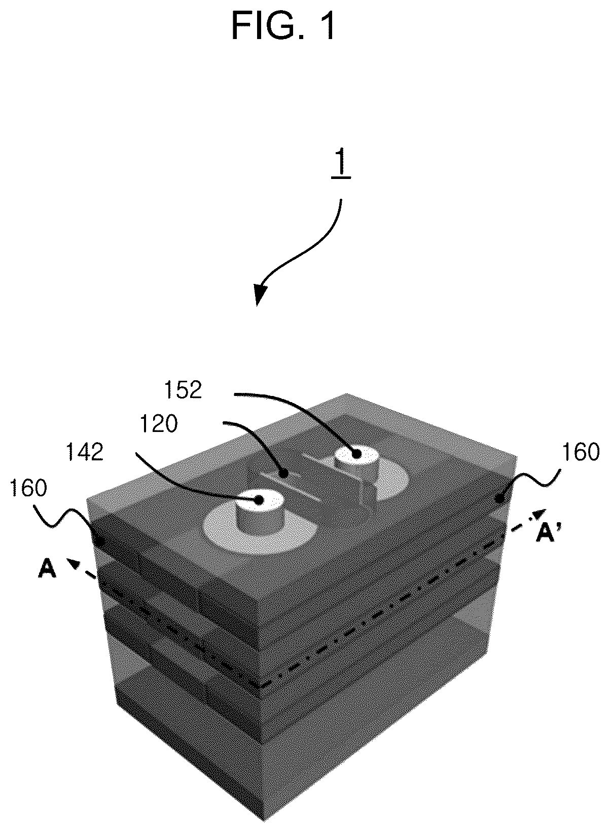 Patent US12310022 — 3D capacitor stack and method of fabricating the stack — Figure 1