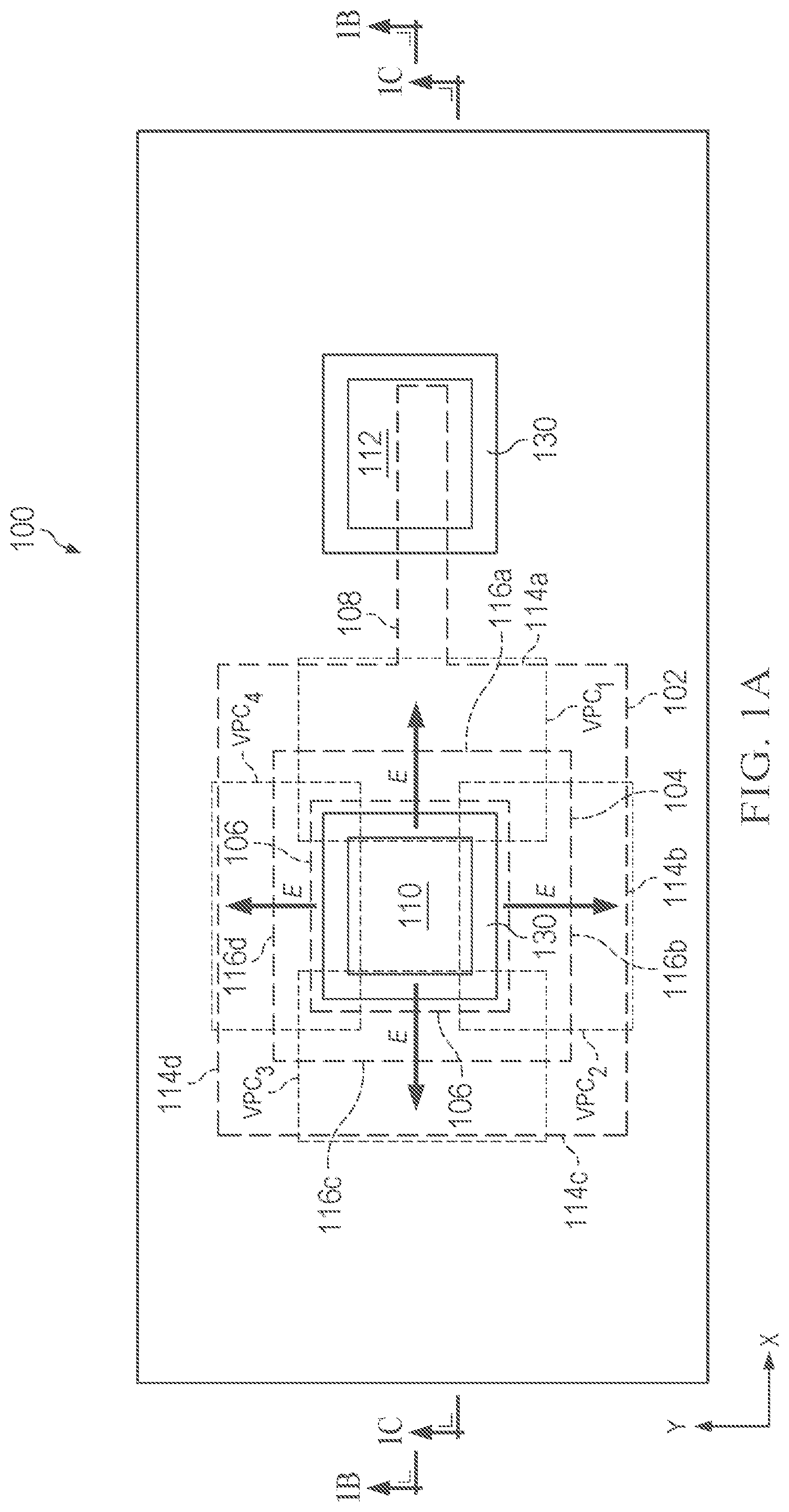 Patent US12310041 — Metal-insulator-metal (MIM) capacitor module with outer electrode extension — Figure 1