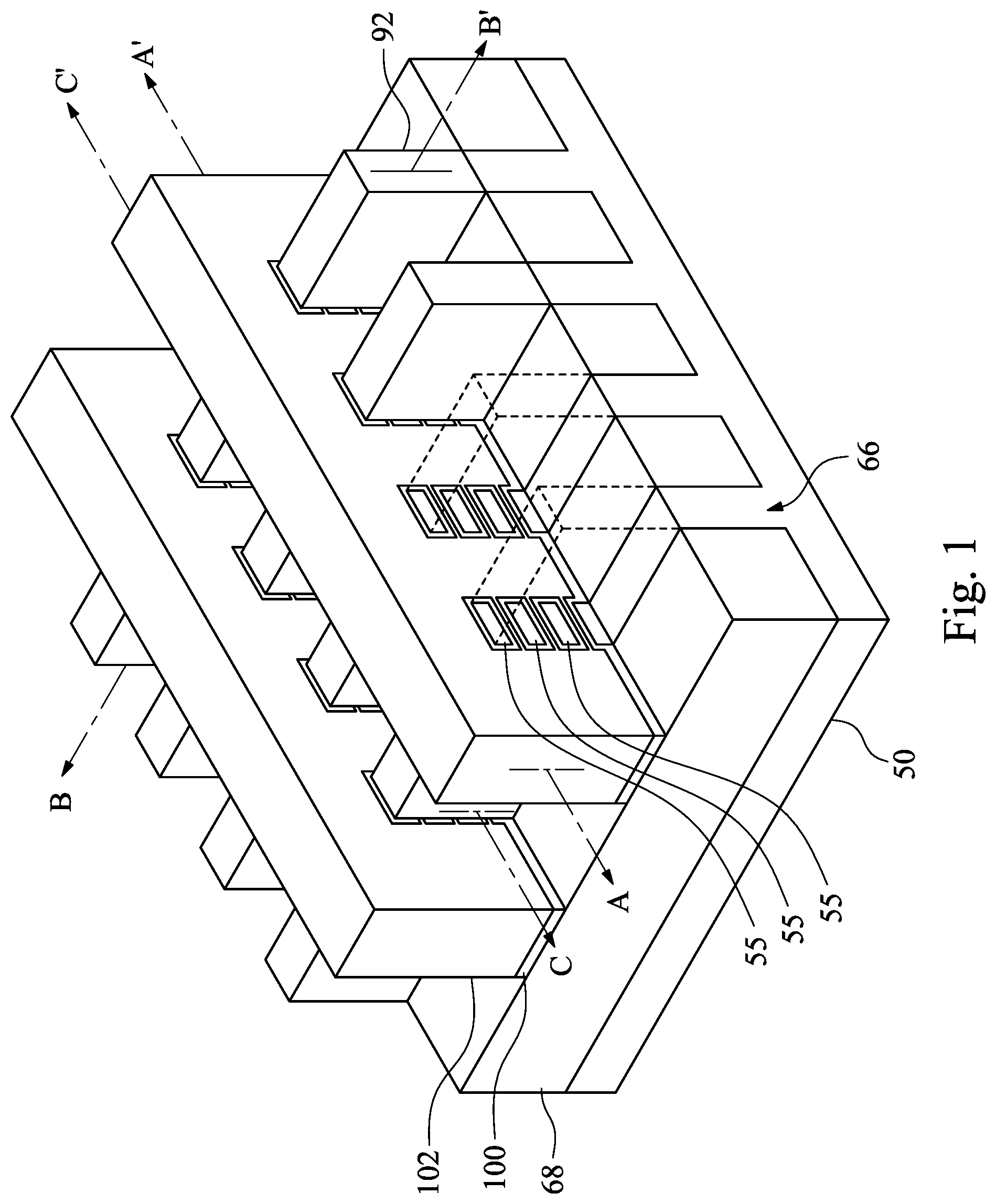 Patent US12310074 — NanoStructure field-effect transistor device and methods of forming — Figure 1