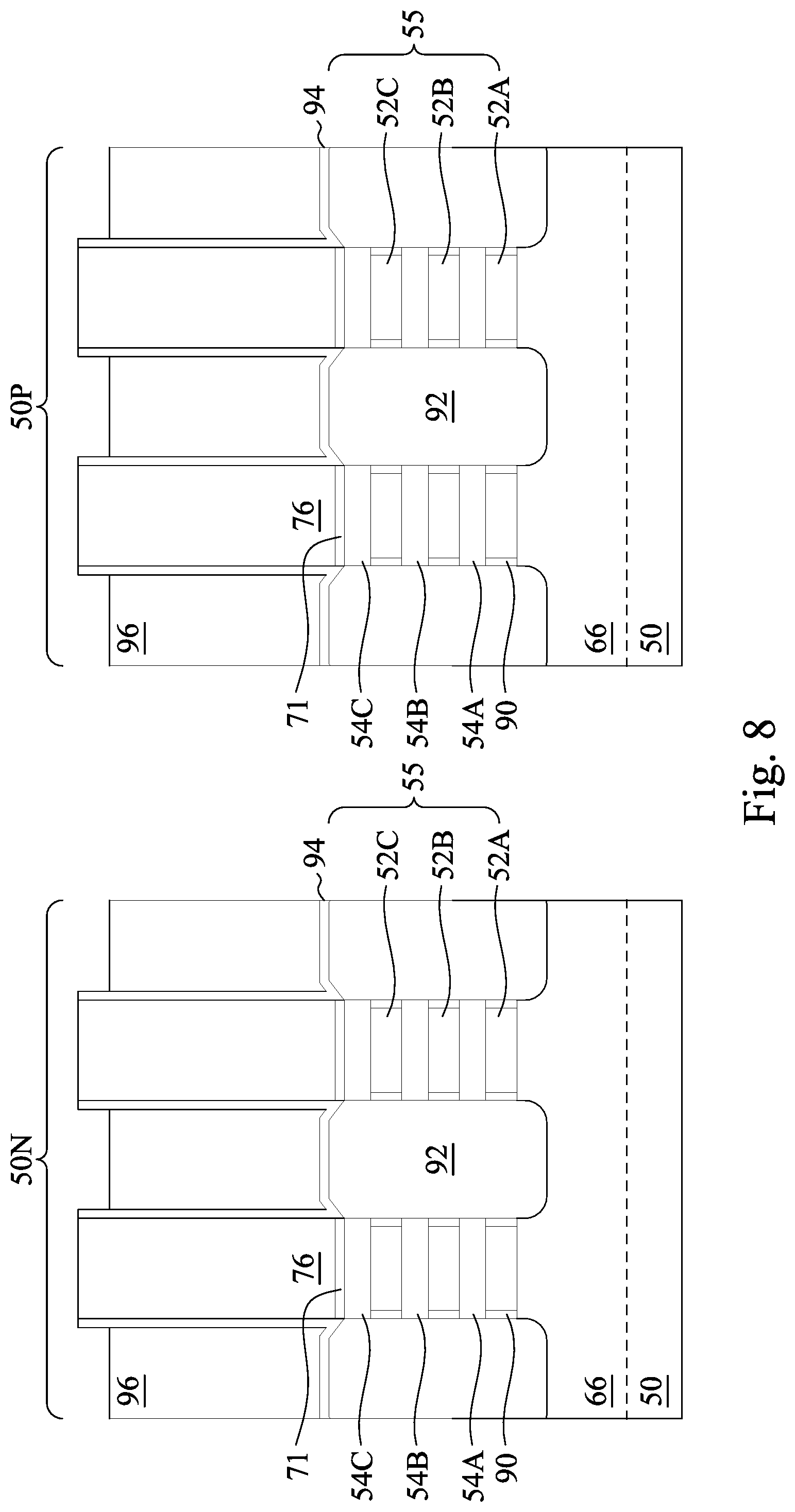 Patent US12310078 Figure 20 – Method of forming metal gate fin electrode structure by etching back metal fill