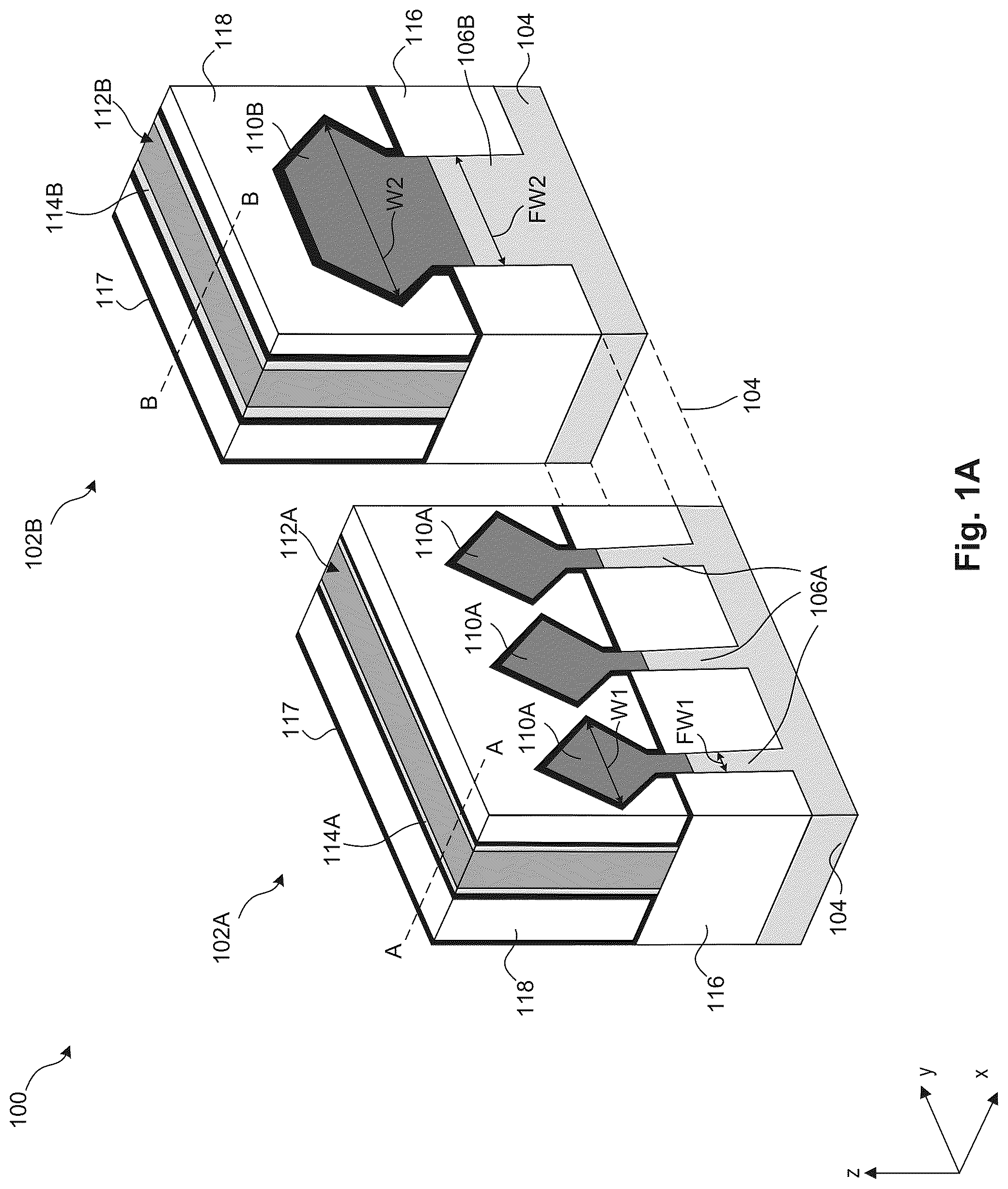 Patent US12310092 — Multi-functional transistors in semiconductor devices — Figure 1