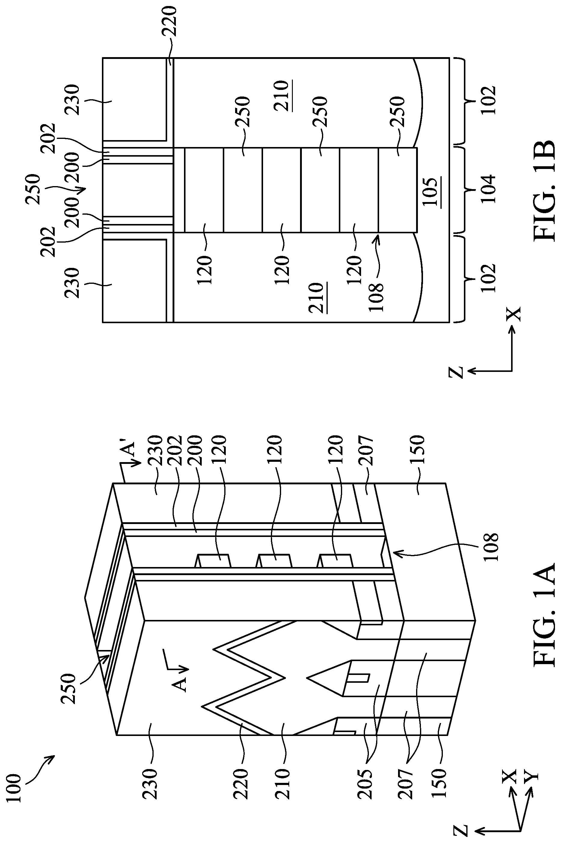Patent US12310094 — Nano-sheet-based complementary metal-oxide-semiconductor devices with asymmetric inner spacers — Figure 1