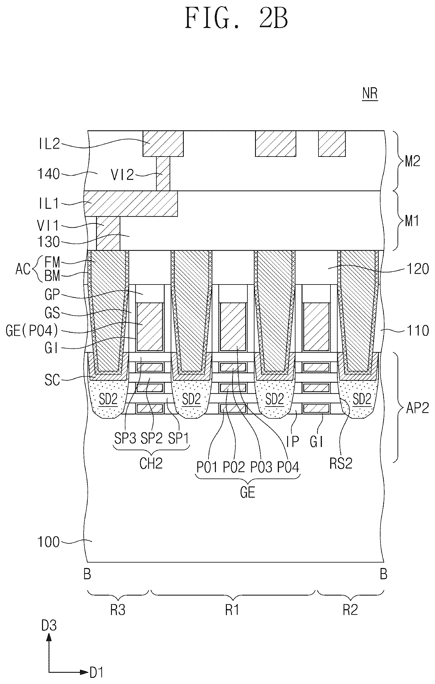 Patent US12310095 Figure 3 – Semiconductor device and method of fabricating same