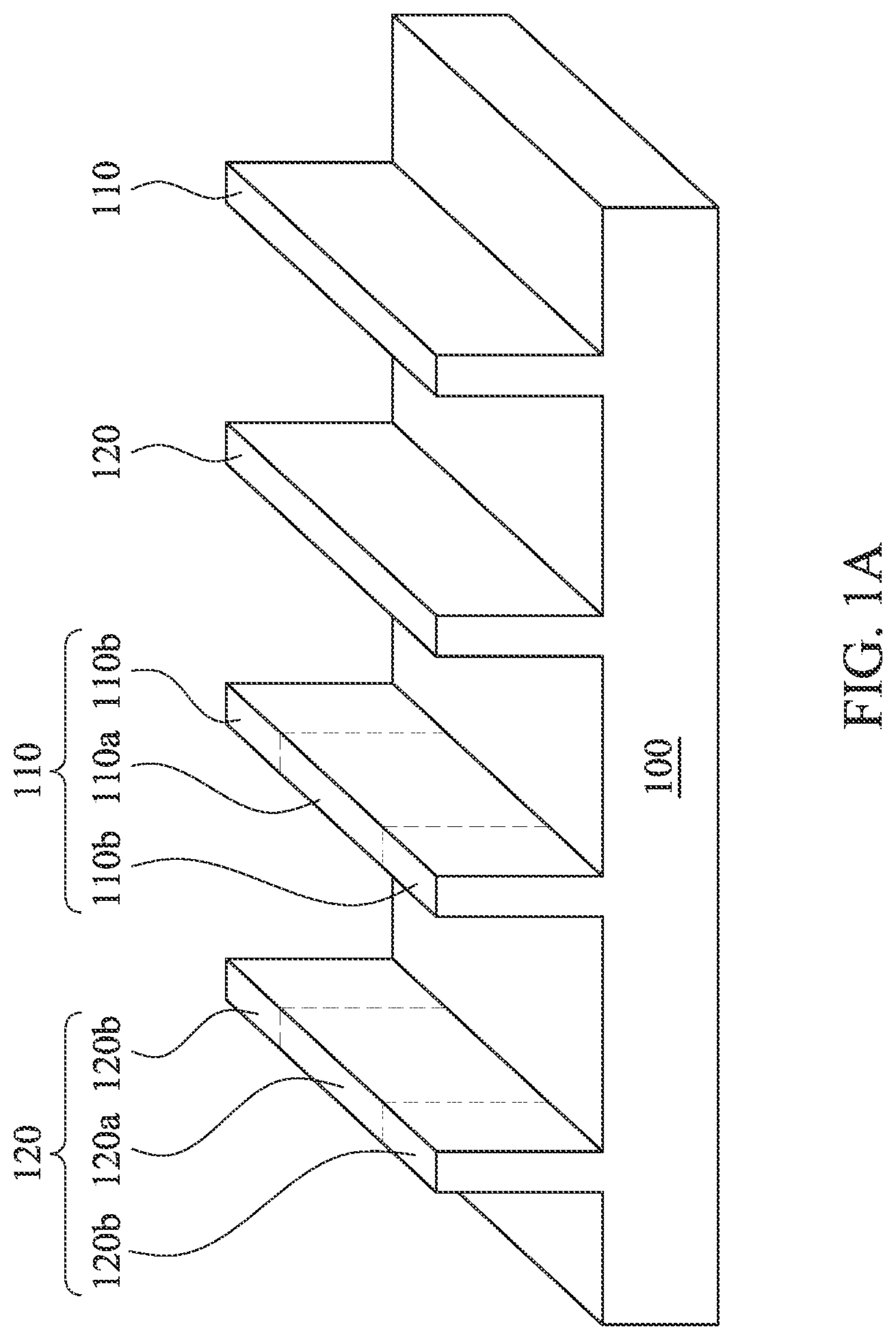 Patent US12310096 — Method for fabricating semiconductor structure with cutting depth control — Figure 1