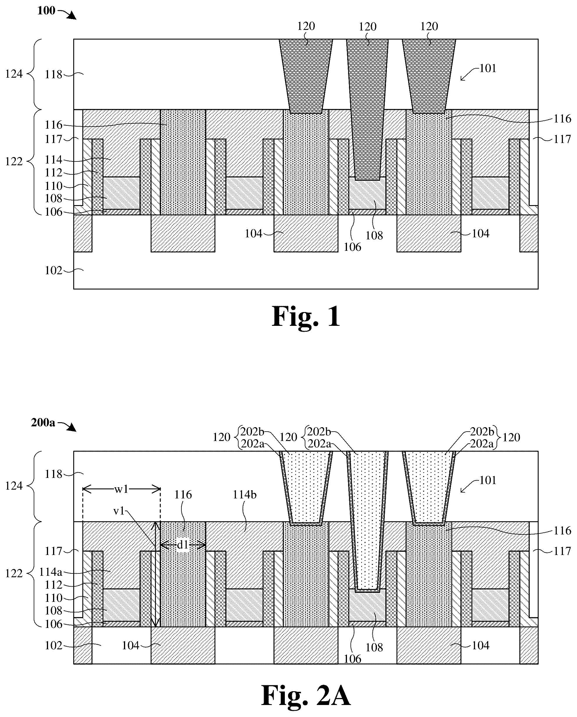 Patent US12310097 — Dielectric protection layer in middle-of-line interconnect structure manufacturing method — Figure 1