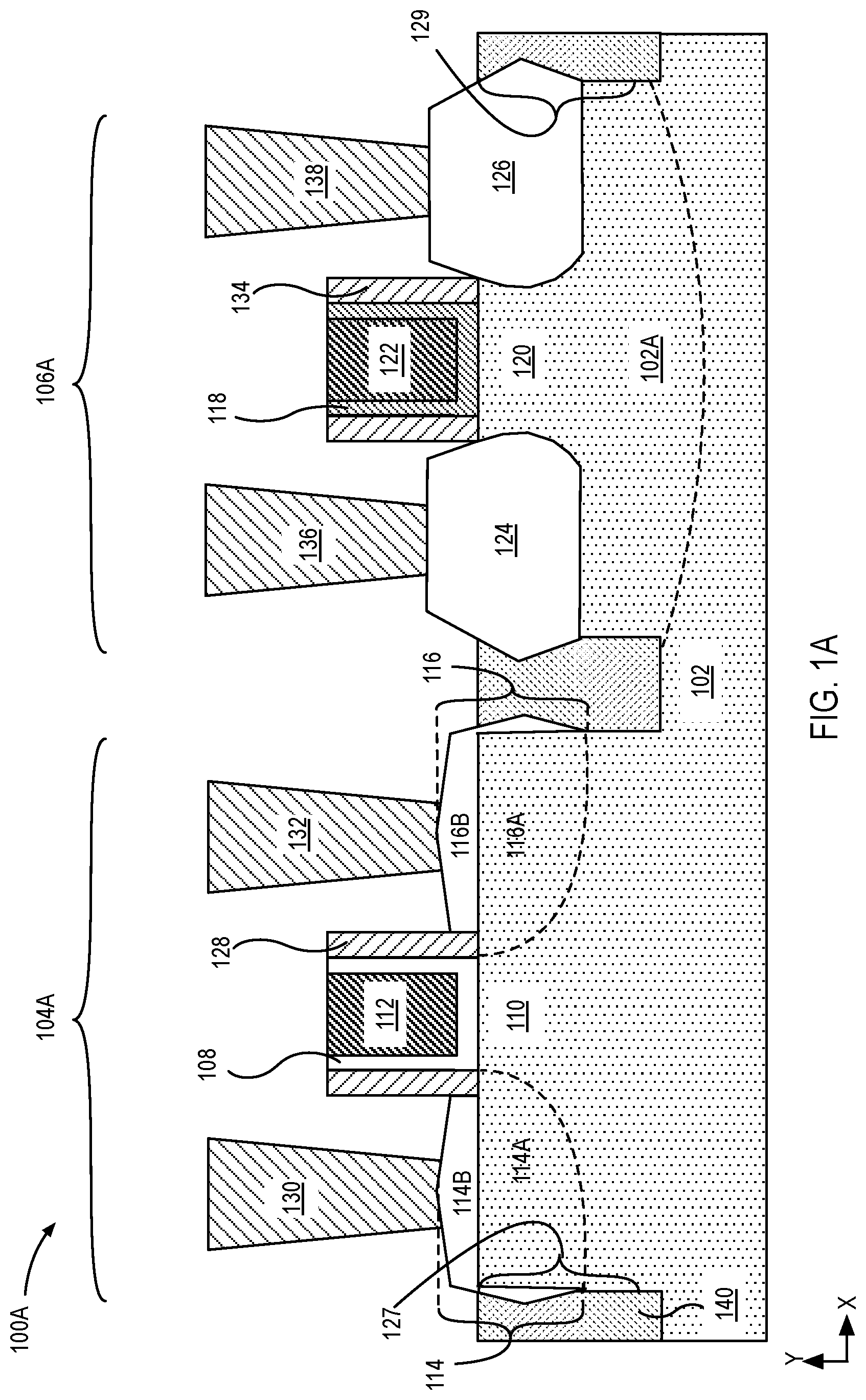 Patent US12310101 — Gate dielectrics for complementary metal oxide semiconductors transistors and methods of fabrication — Figure 1