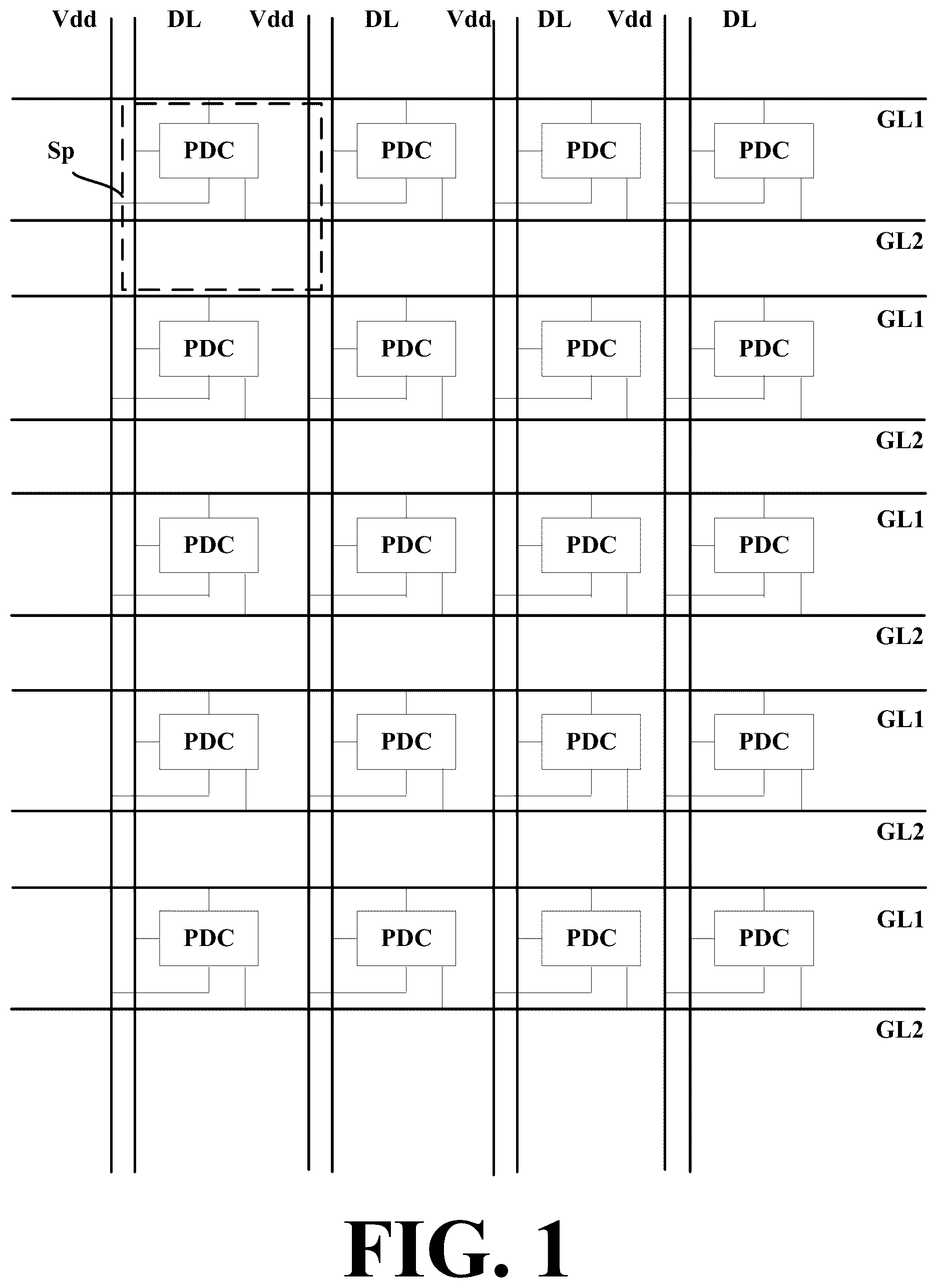 Patent US12310115 Figure 1 – Array substrate and display apparatus