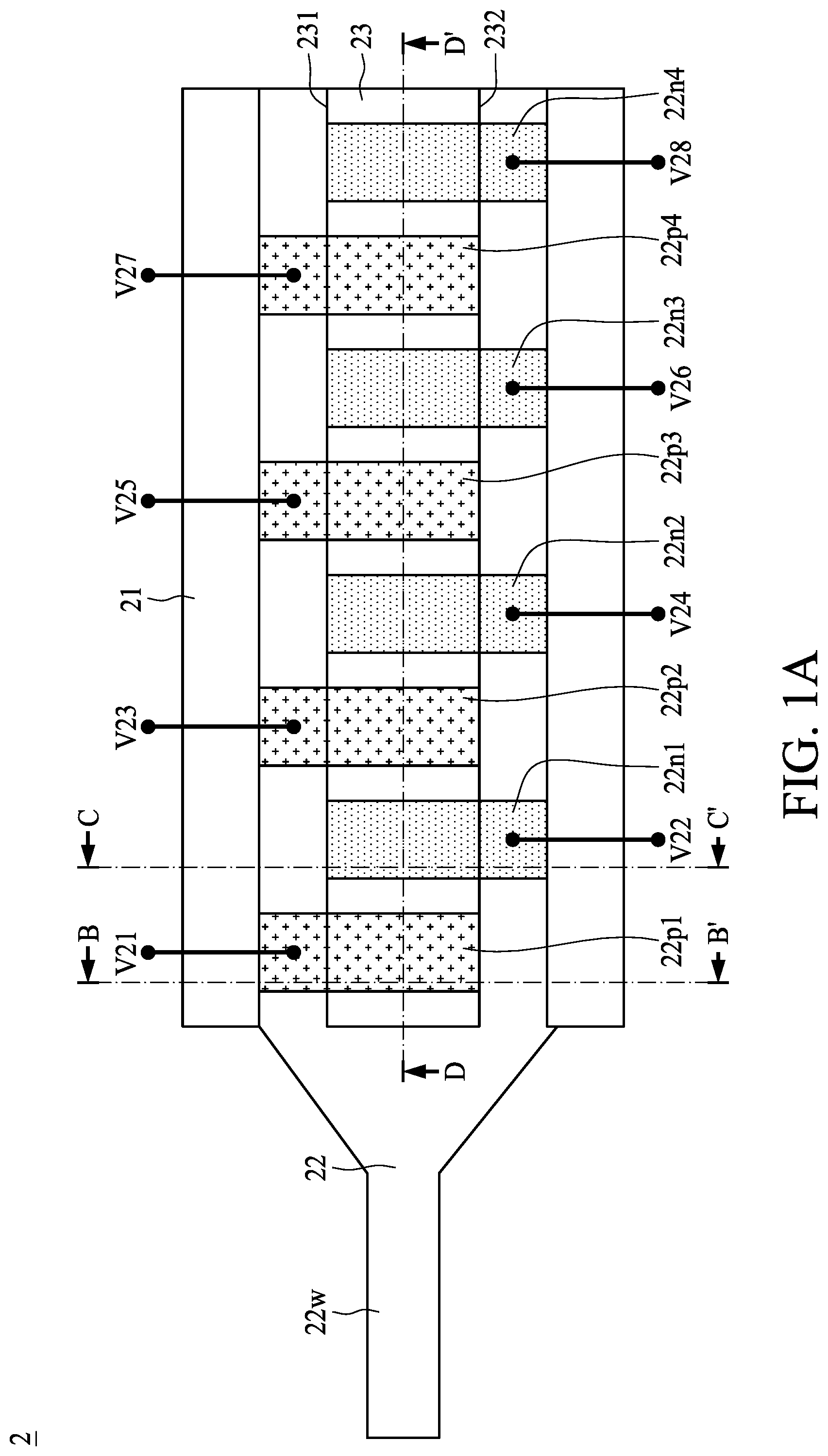 Patent US12310123 — Light detecting device, optical device and method of manufacturing the same — Figure 1