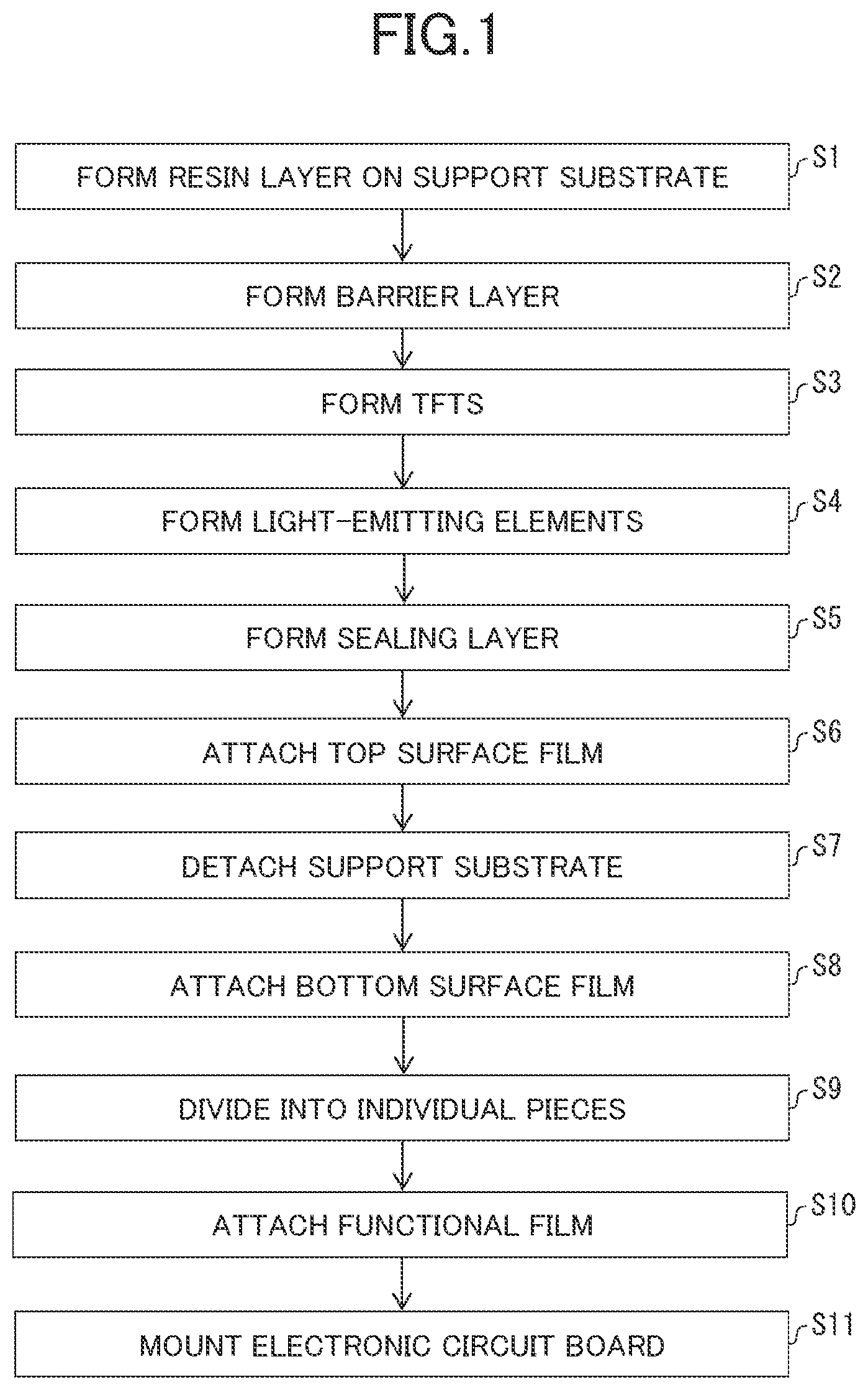 Patent US12310164 — Light-emitting element including luminous quantum dots and non-luminous quantum dots, display device including light-emitting element thereof, and method of manufacturing light- emitting element thereof — Figure 1