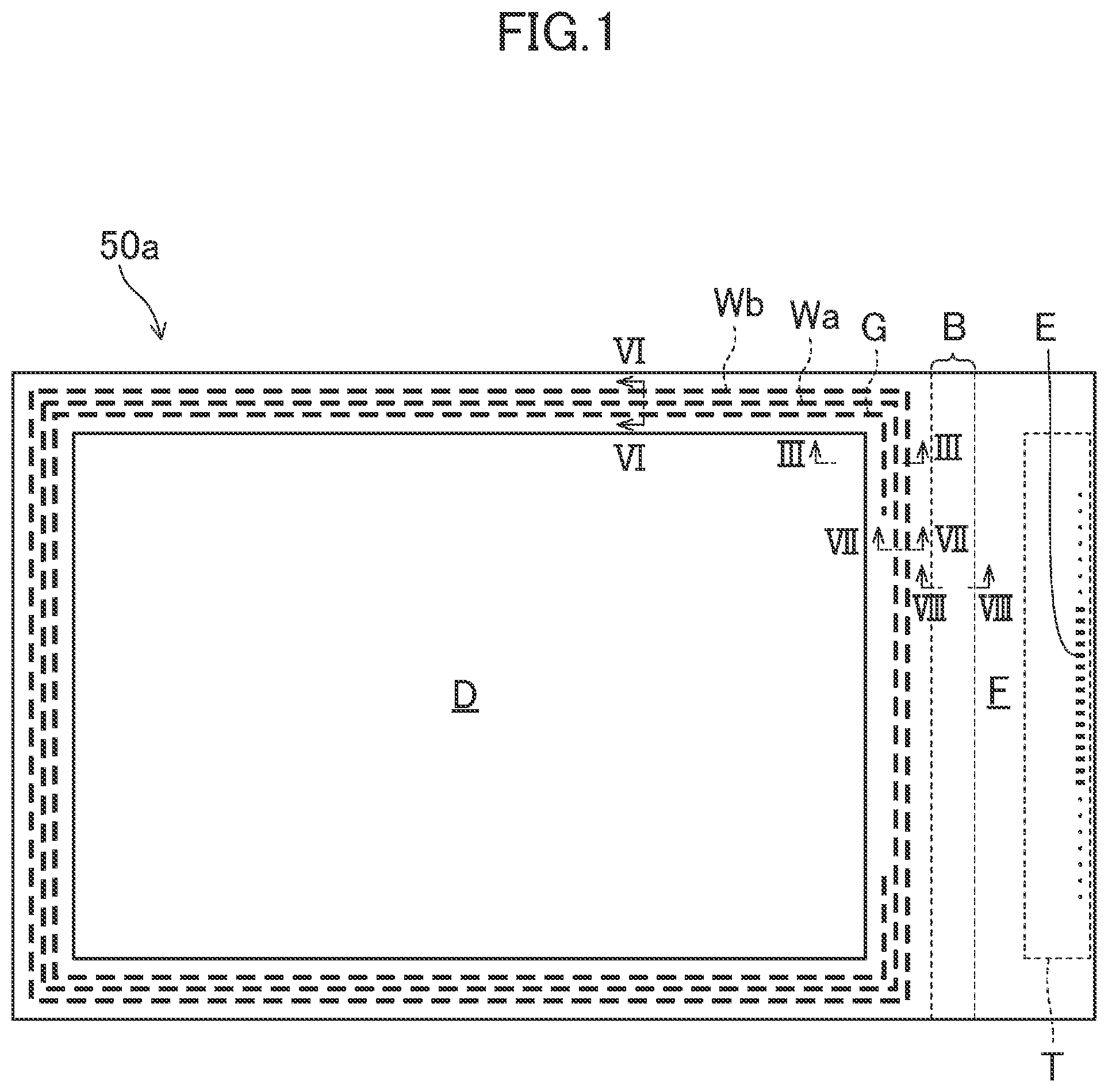 Patent US12310169 — Display device and method of manufacturing same — Figure 1
