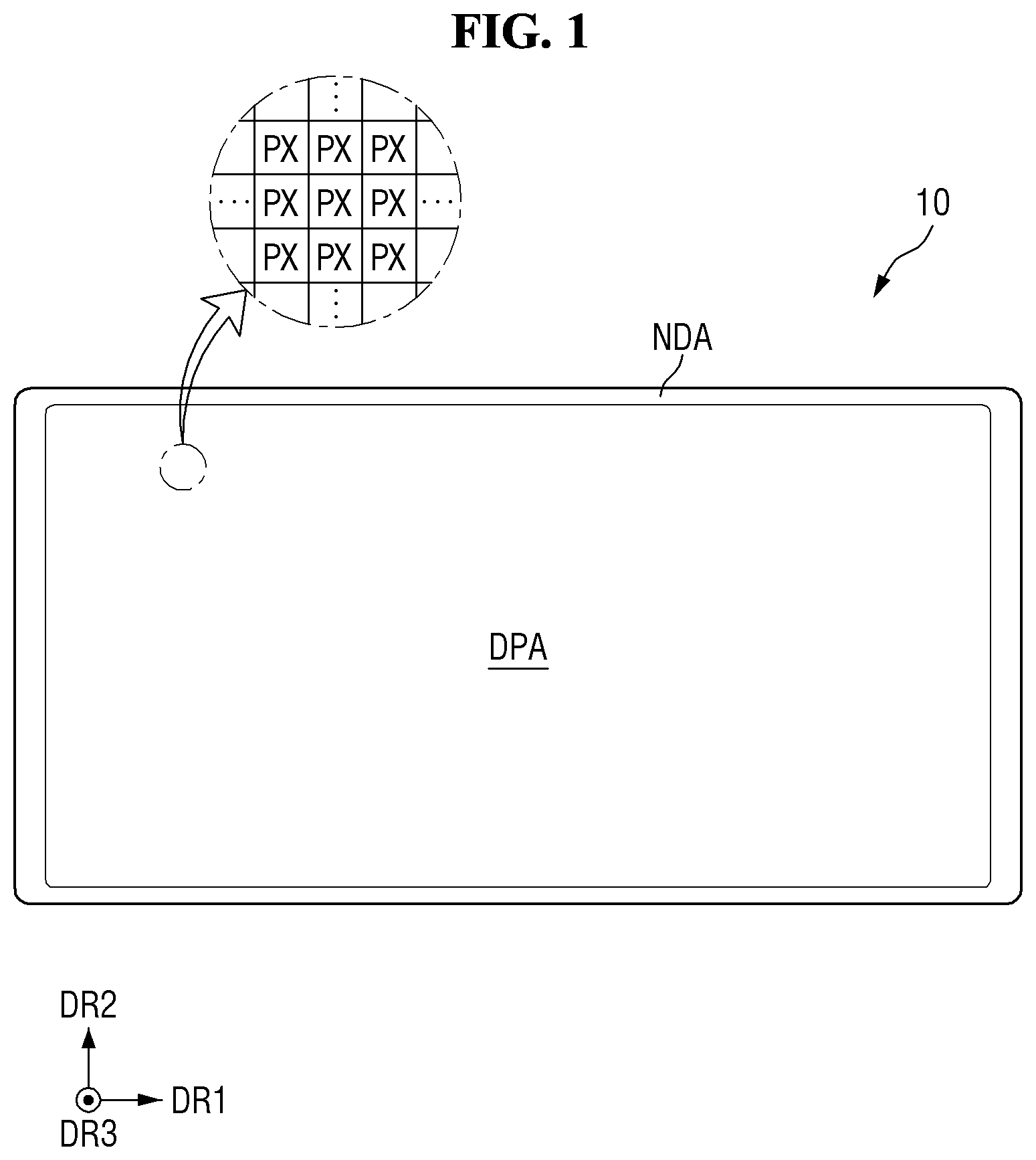 Patent US12310176 — Display device — Figure 1