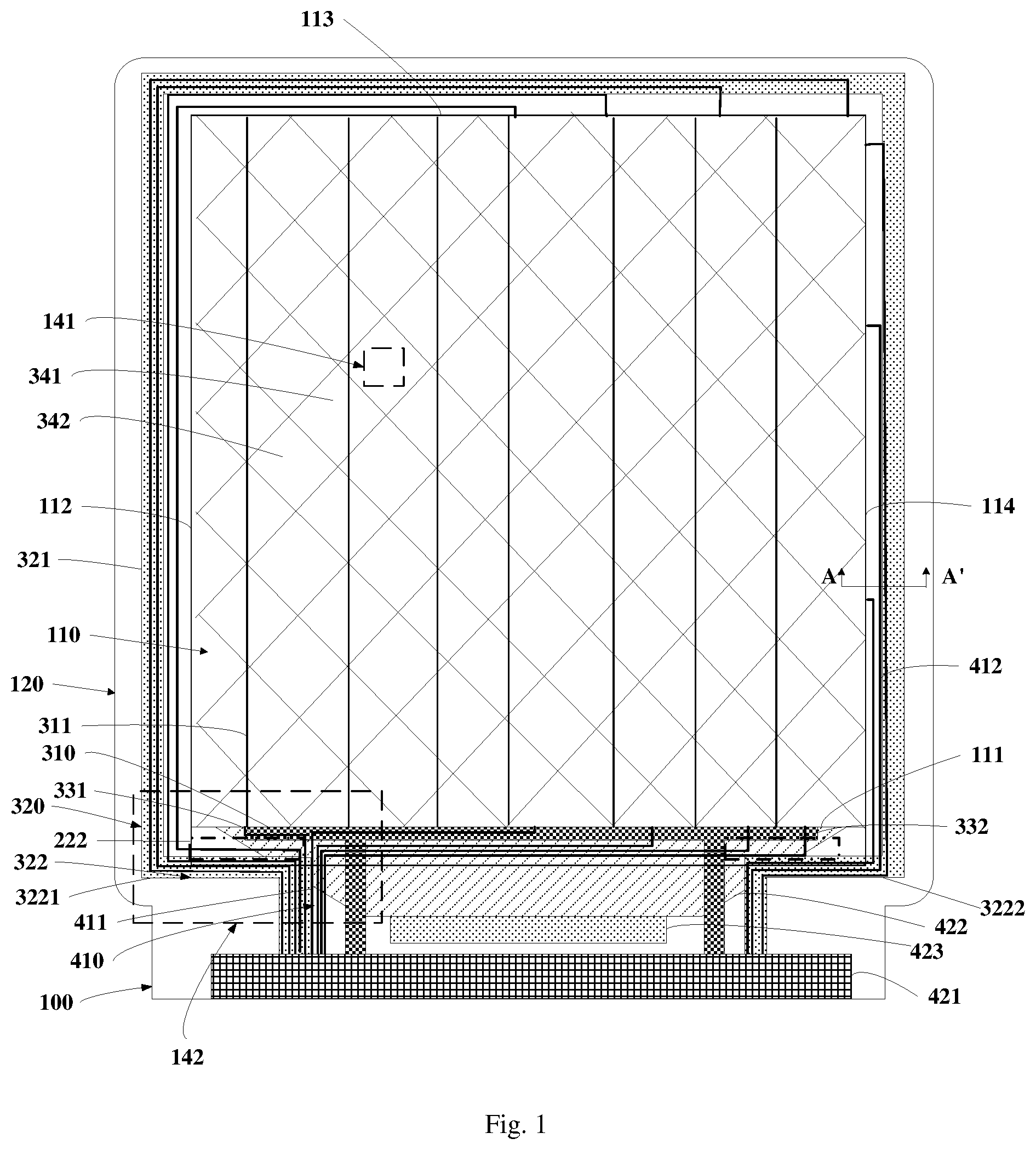 Patent US12310190 — Display substrate and display device — Figure 1