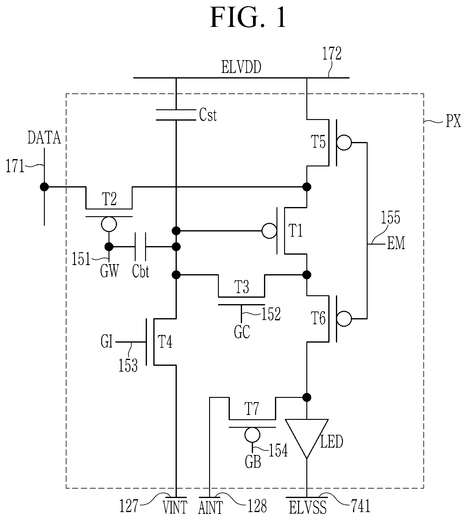 Patent US12310205 — Display device — Figure 1