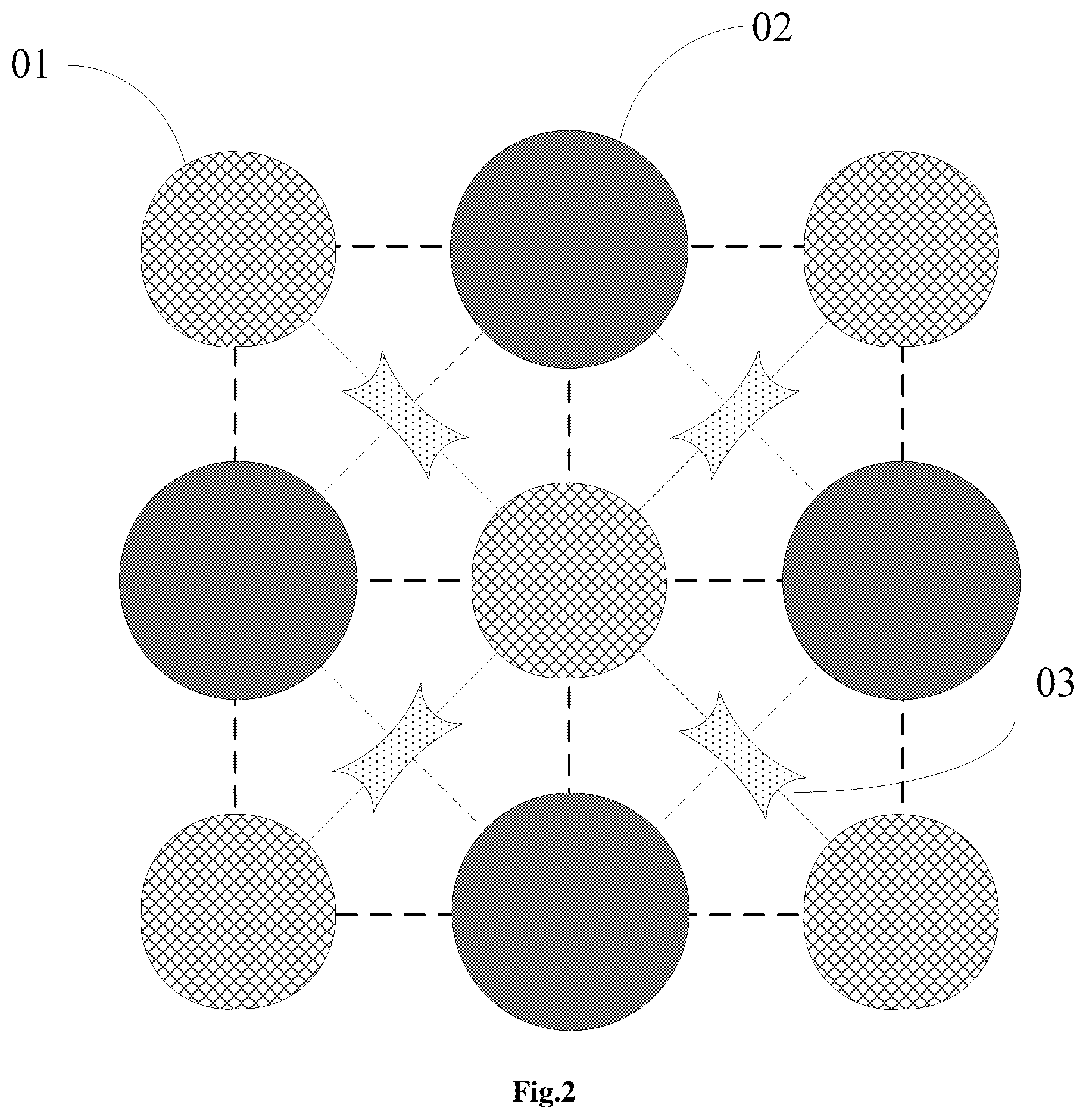 Patent US12310214 Figure 2 – Pixel arrangement structure, organic electroluminescent display panel, metal mask and display device