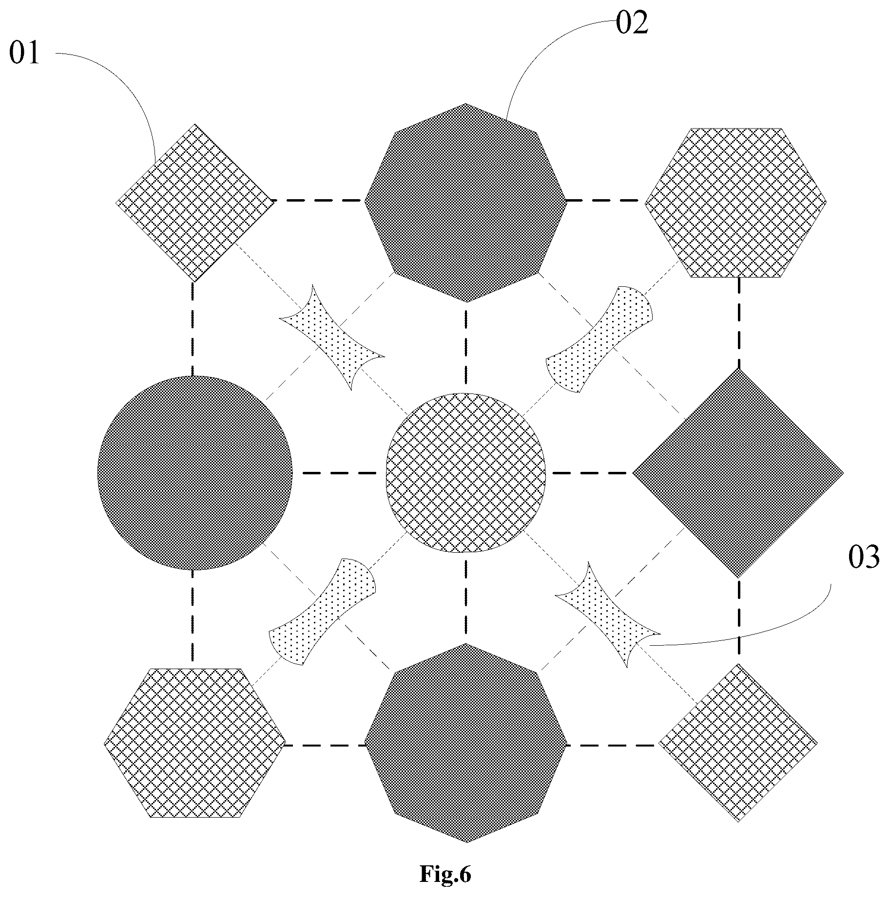 Patent US12310214 Figure 6 – Pixel arrangement structure, organic electroluminescent display panel, metal mask and display device