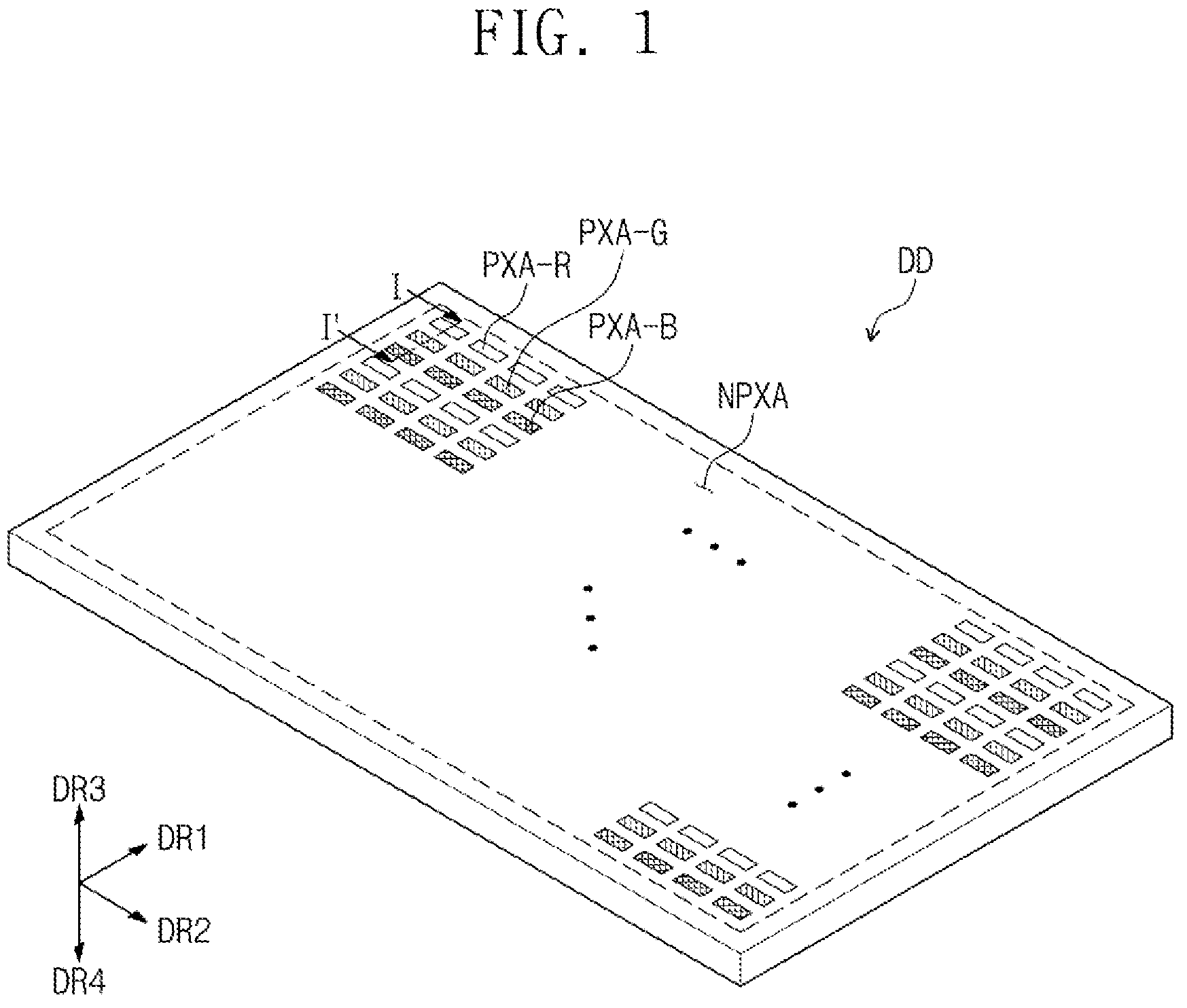Patent US12310216 — Method of manufacturing display device and display device manufactured according to the same — Figure 1