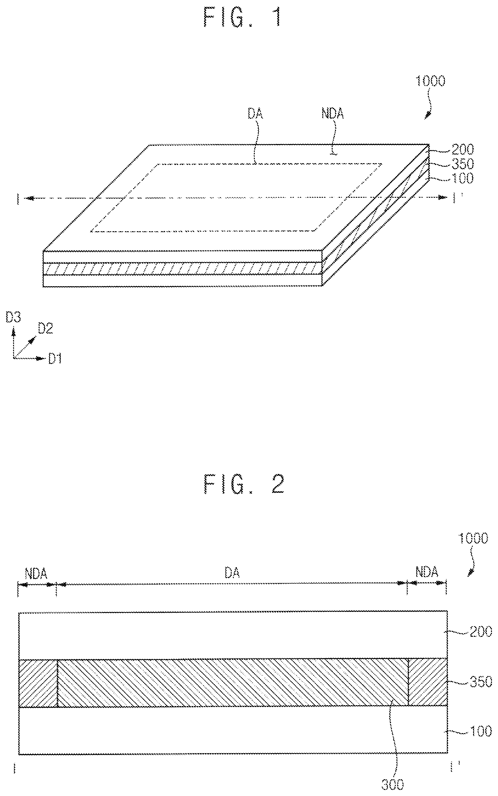 Patent US12310217 — Color conversion substrate including first bank structure surrounding second bank structure and display device including the same — Figure 1