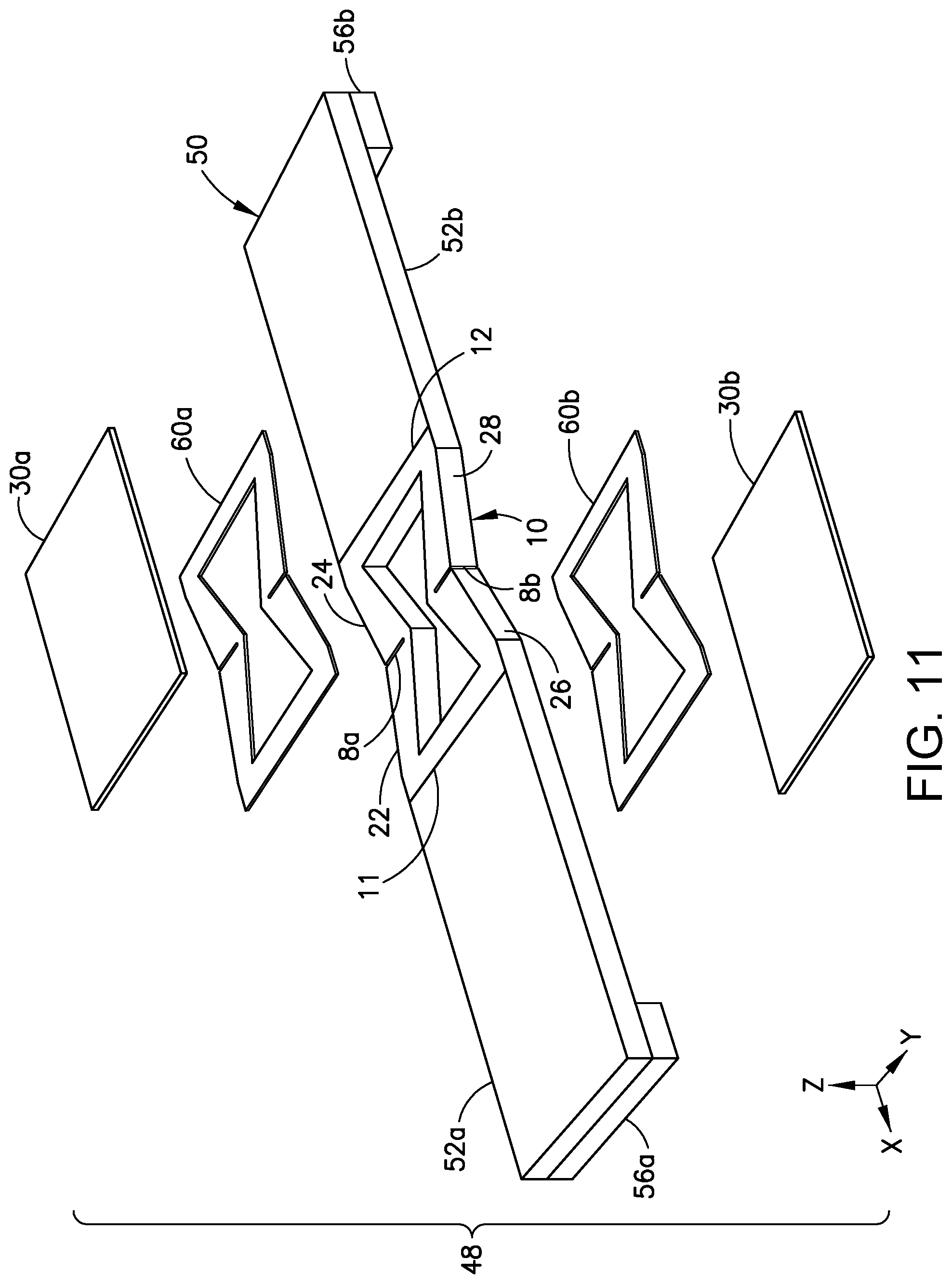 Patent US12310244 Figure 11 – Metamaterial-based substrate for piezoelectric energy harvesters