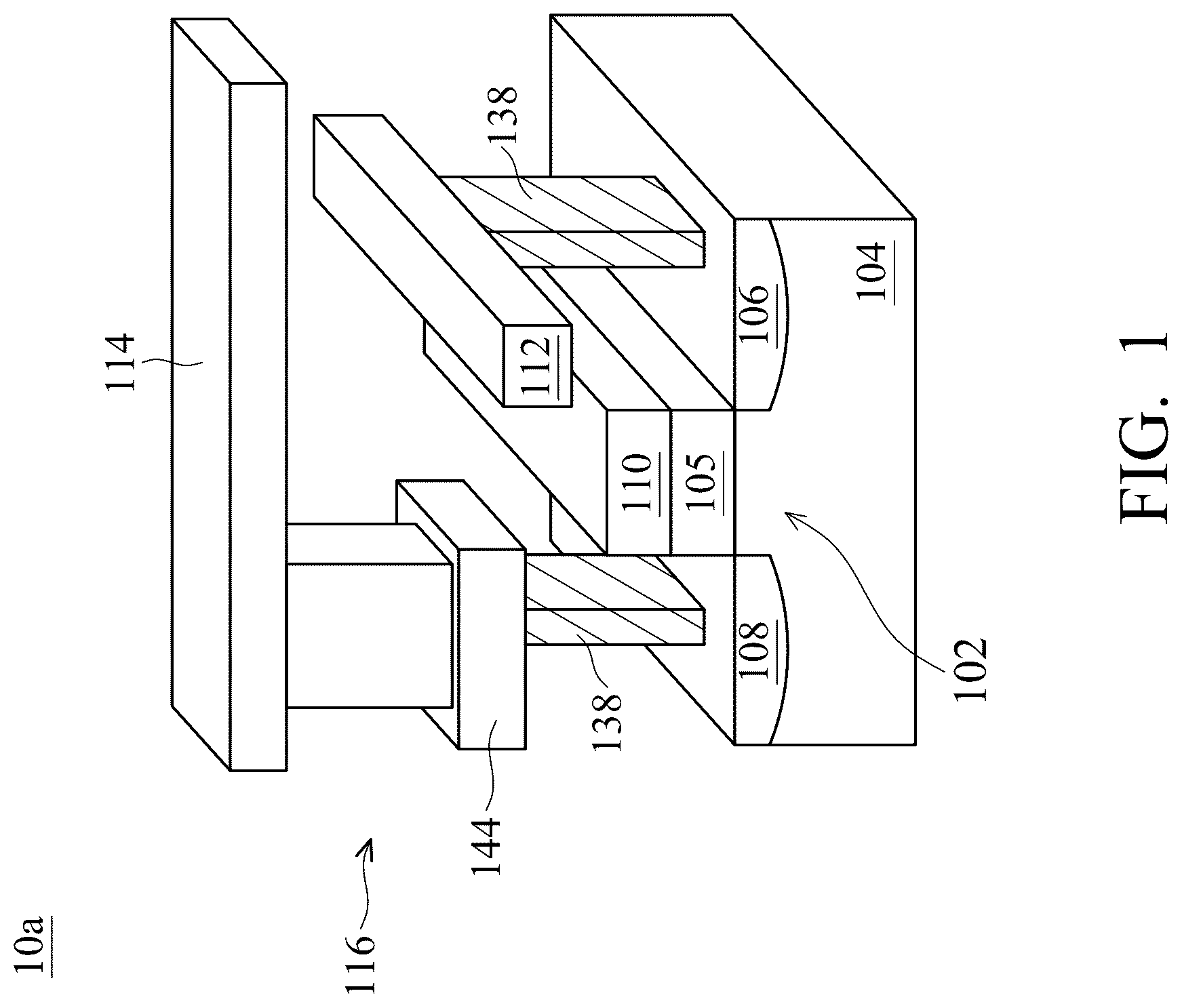 Patent US12310252 — Semiconductor memory structure and method for forming the semiconductor memory structure — Figure 1