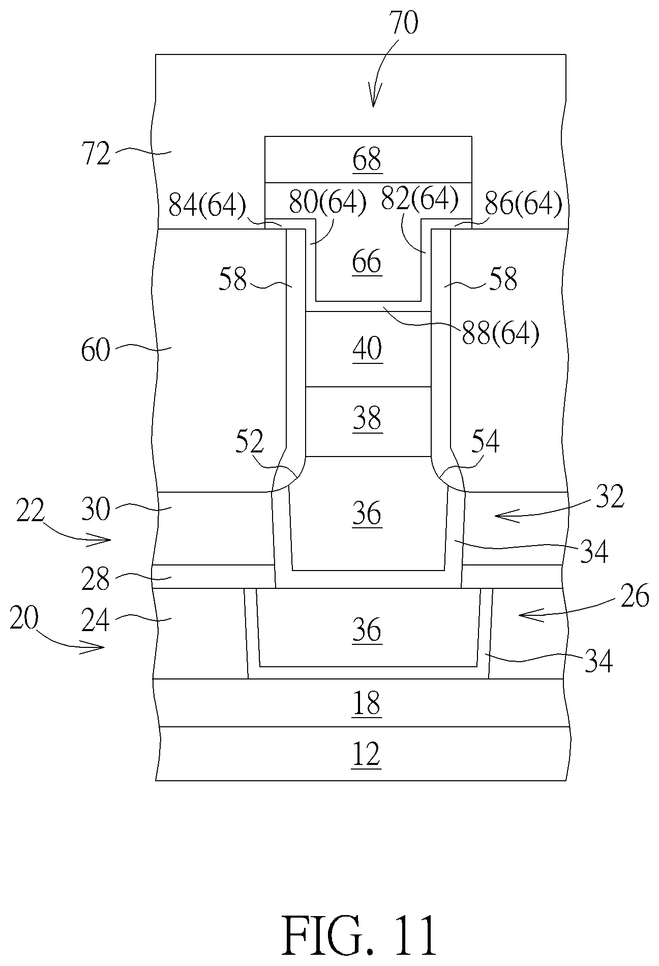 Patent US12310256 Figure 7 – Semiconductor device and method for fabricating the same
