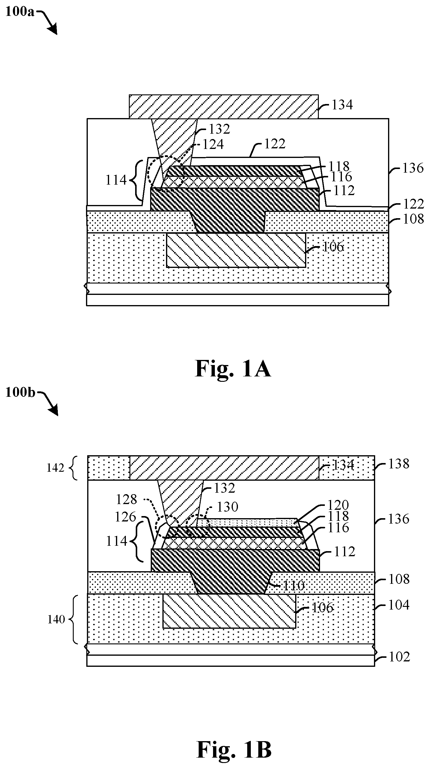 Patent US12310261 Figure 1 – Memory device having via landing protection