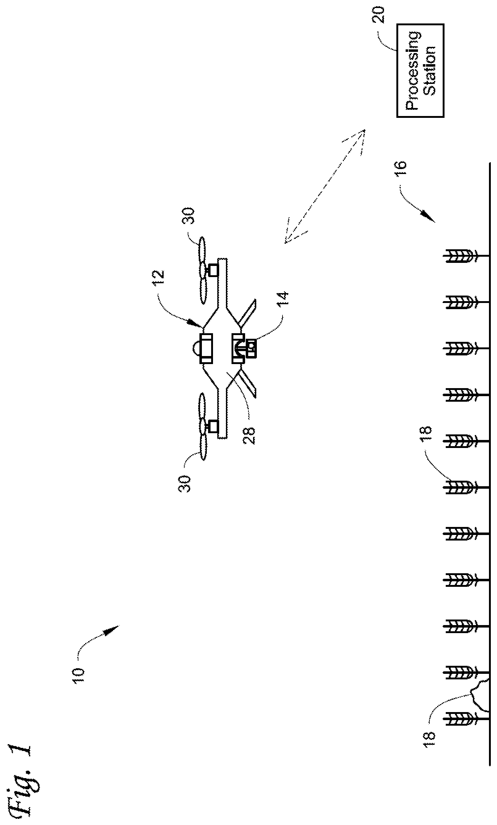 Patent US12310274 Figure 1 – Precision agriculture using pose georeferenced analytics