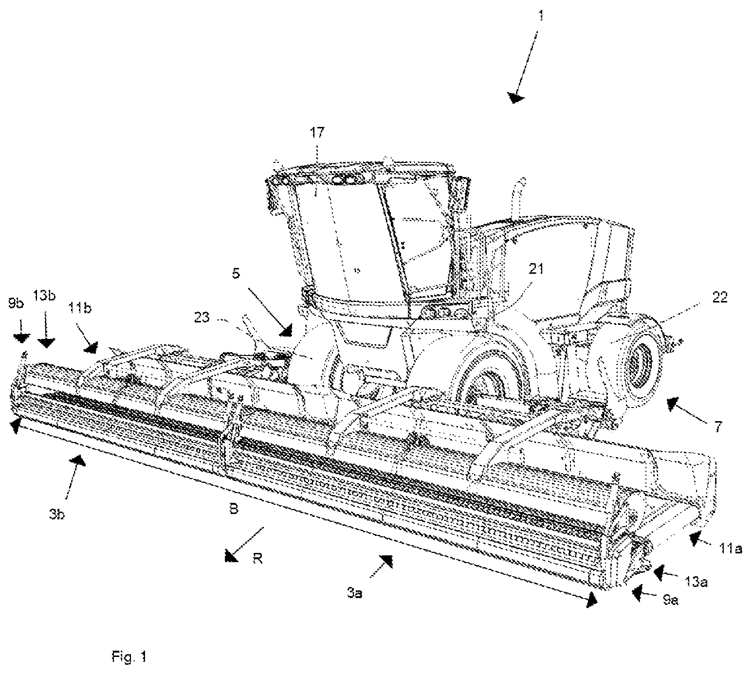 Patent US12310290 — Moveable device for picking up a product from the land — Figure 1