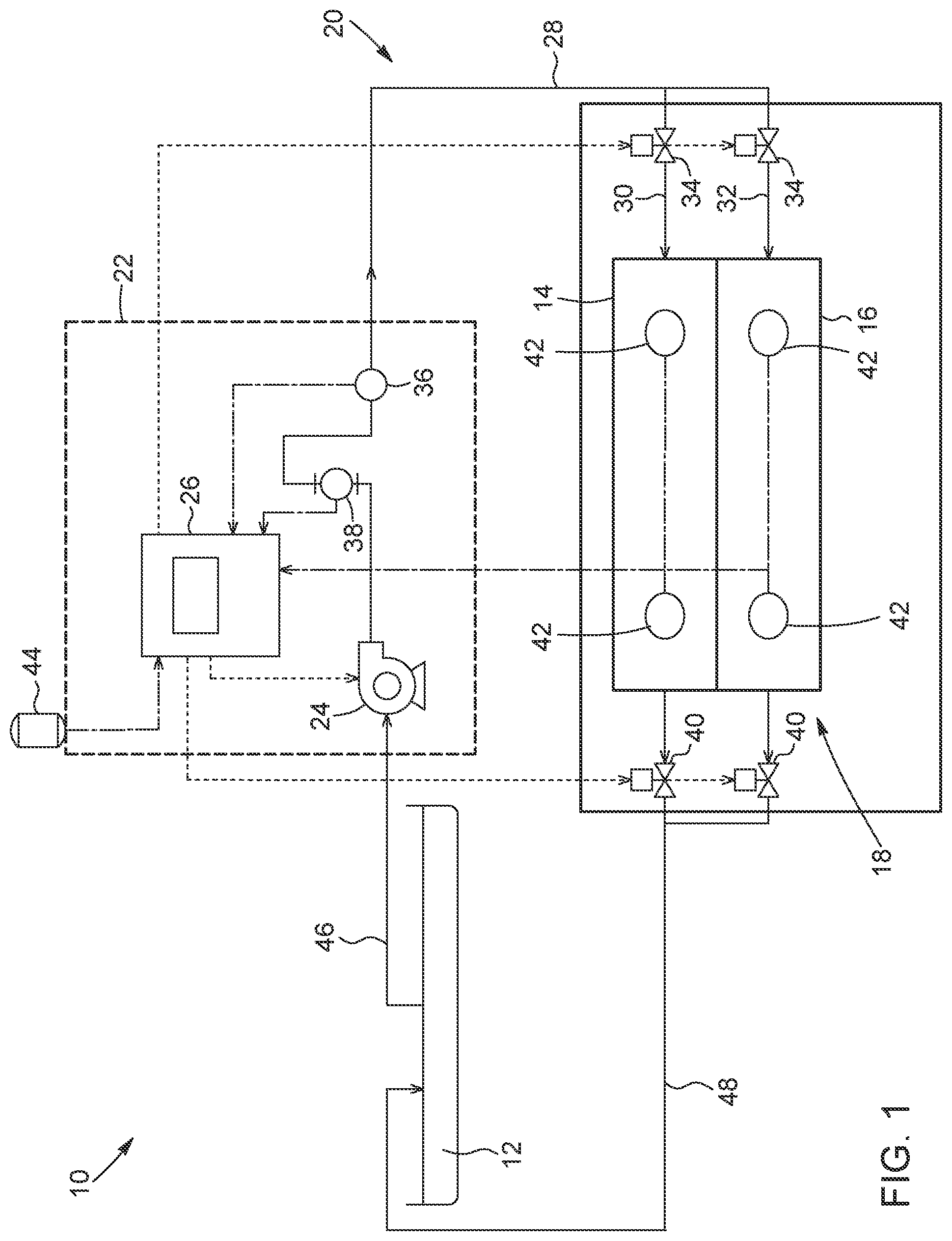 Patent US12310299 — Controlled irrigation process and system for land application of wastewater — Figure 1