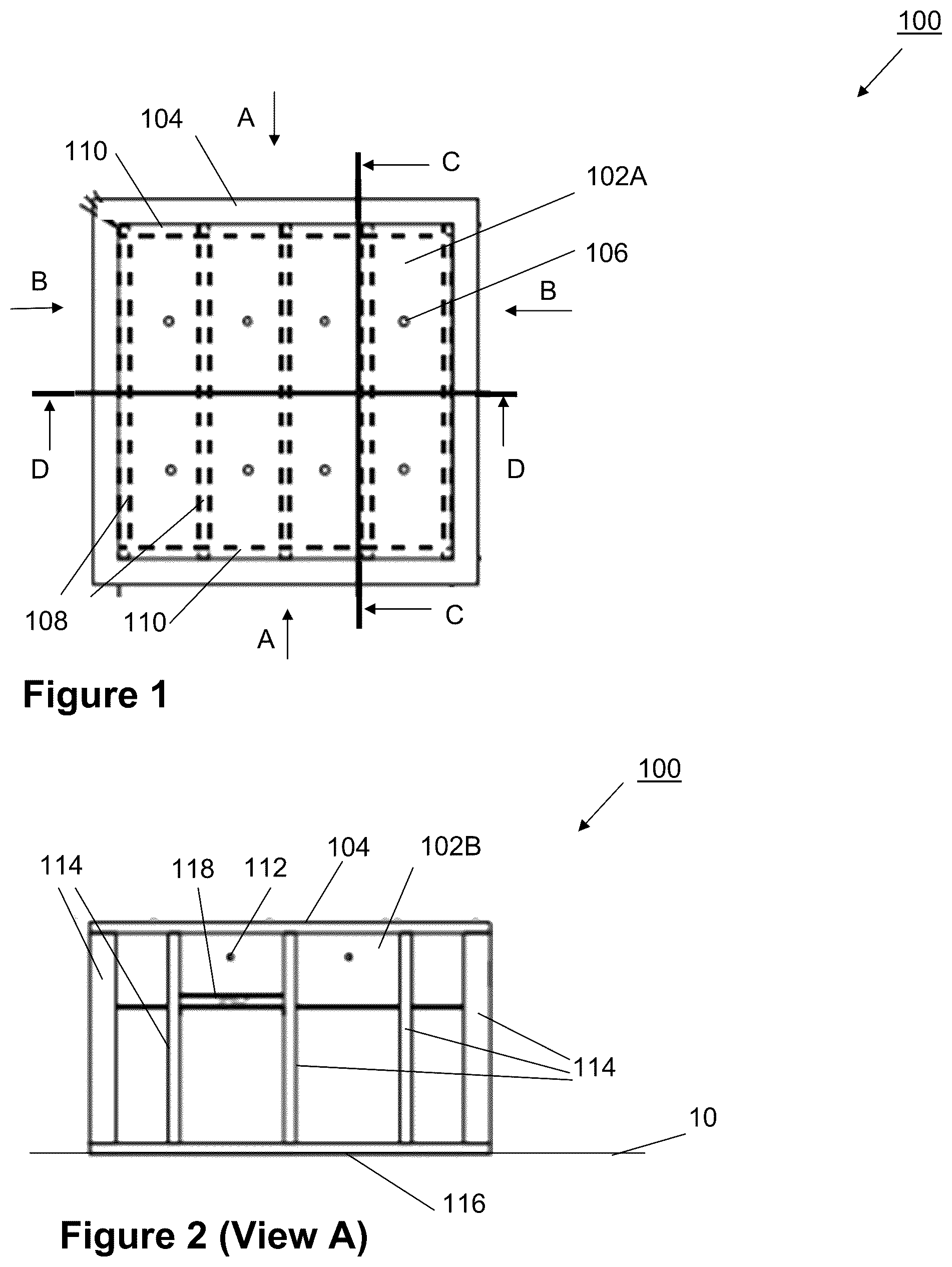 Patent US12310303 — Raised planter — Figure 1