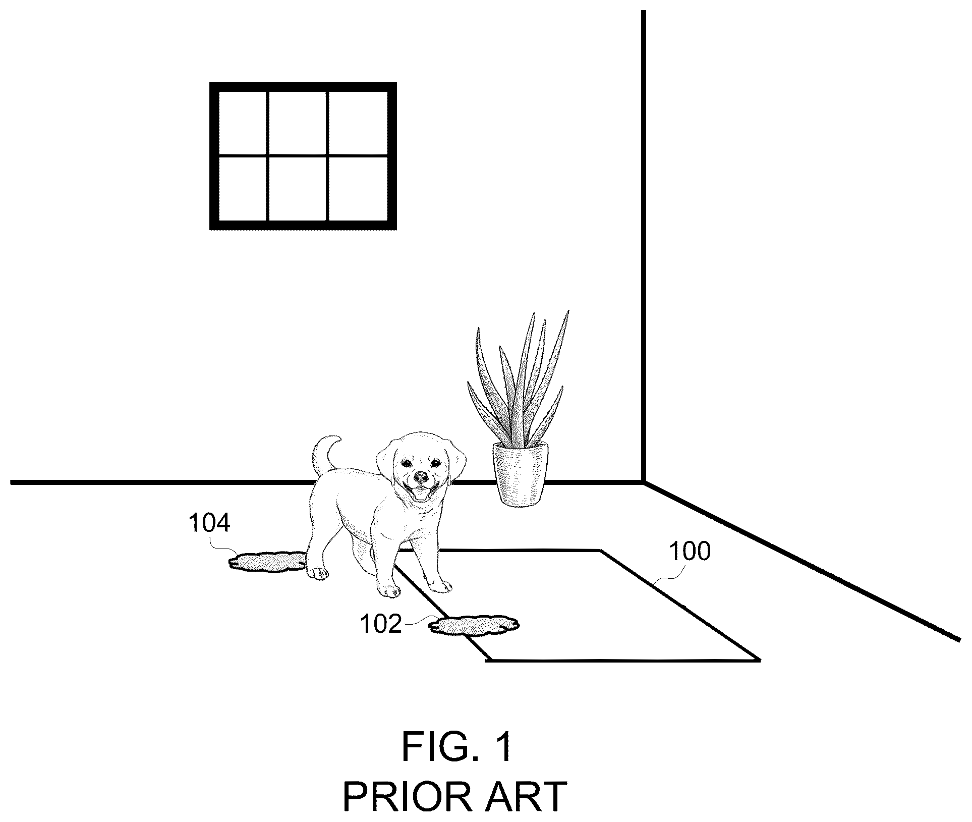 Patent US12310327 — Absorbent pet pad — Figure 1