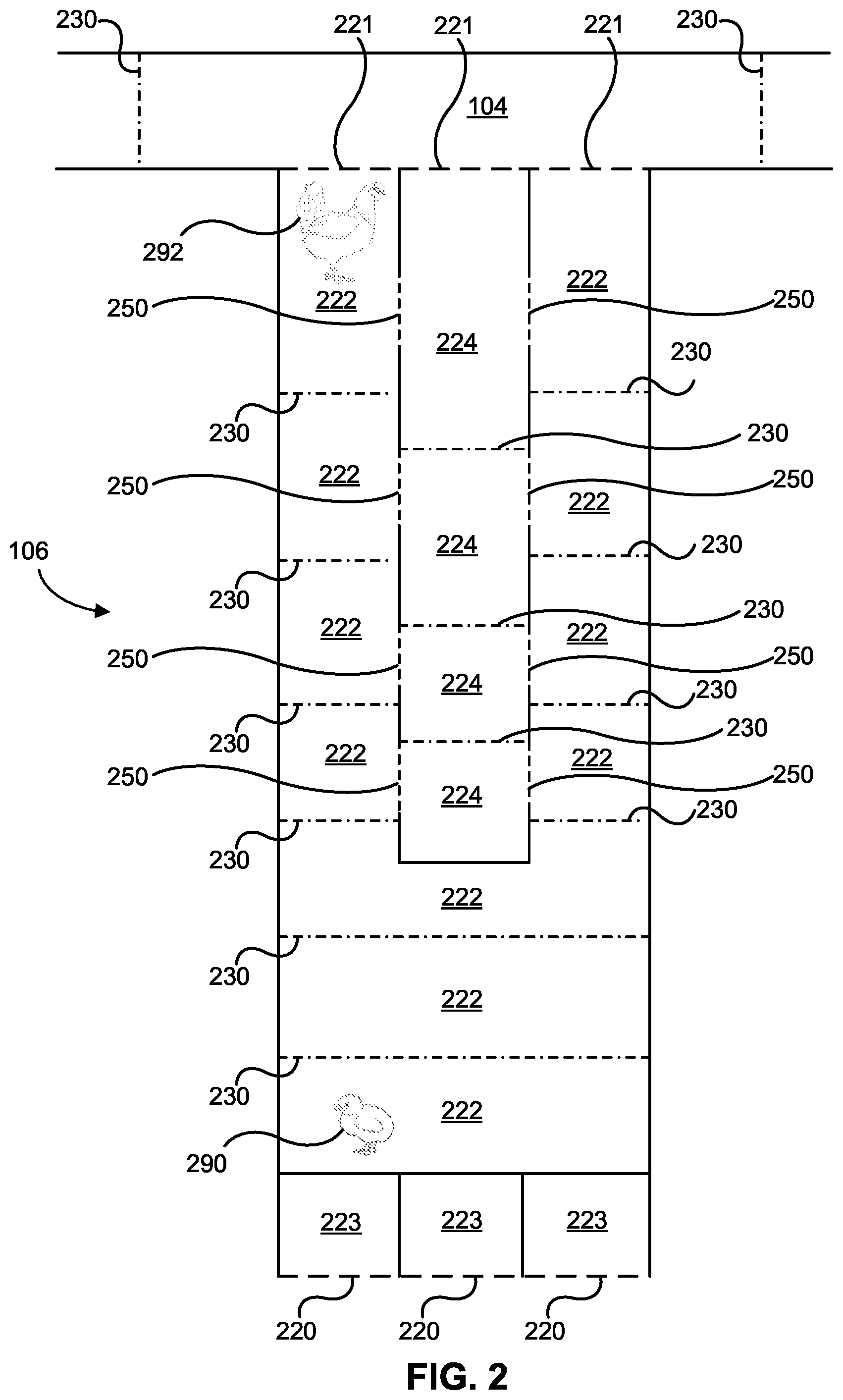 Patent US12310330 Figure 2 – Systems and methods for continuous livestock supply