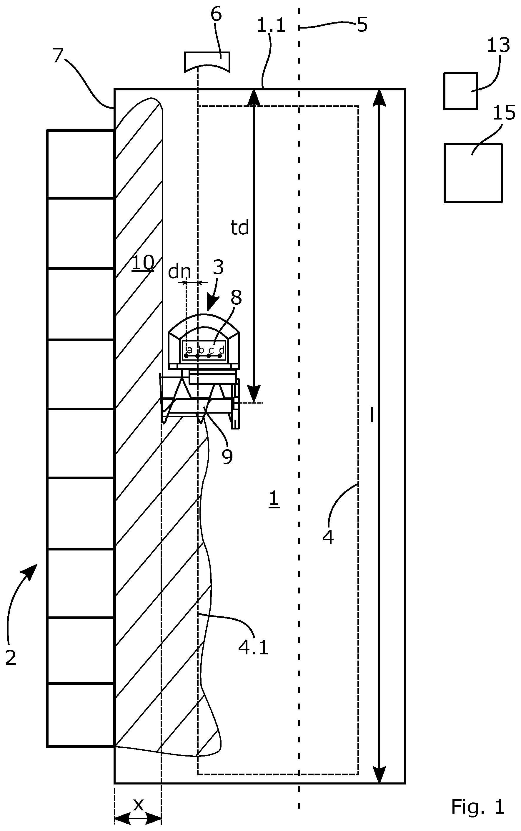 Patent US12310337 — Method related to the operation of a feed pusher and a feed pusher — Figure 1