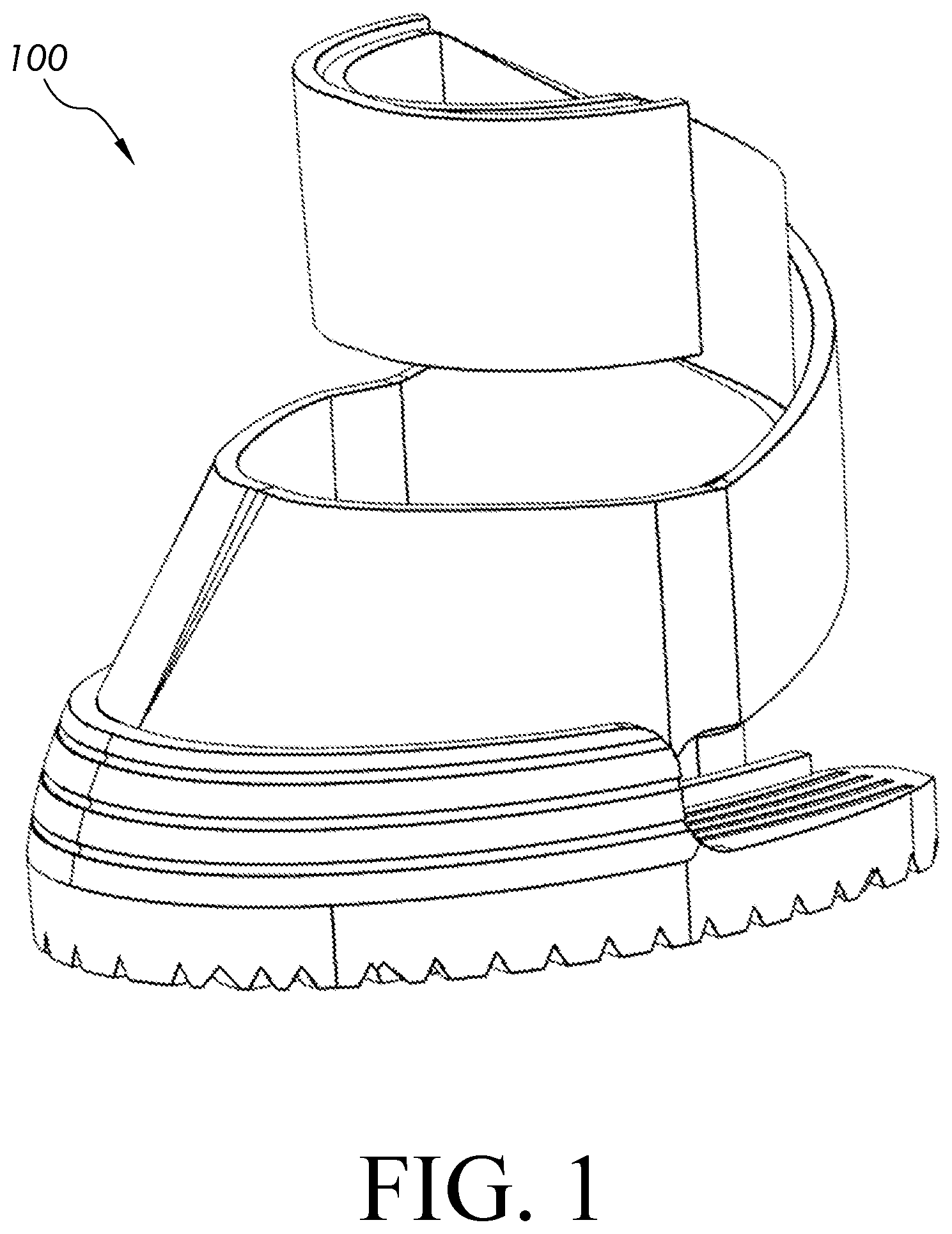 Patent US12310347 — Open-design horse boot — Figure 1