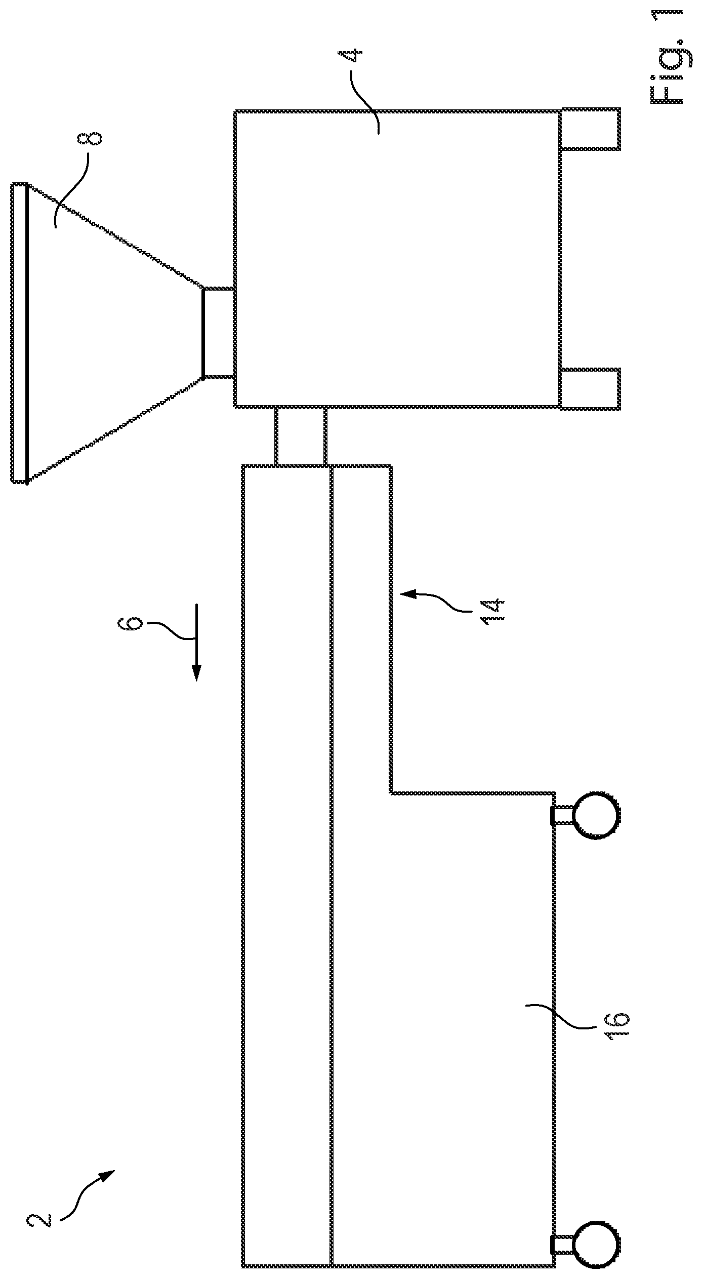 Patent US12310374 — Separator with crimping member for separating portions from elongate casings stuffed with food mass, and associated methods — Figure 1