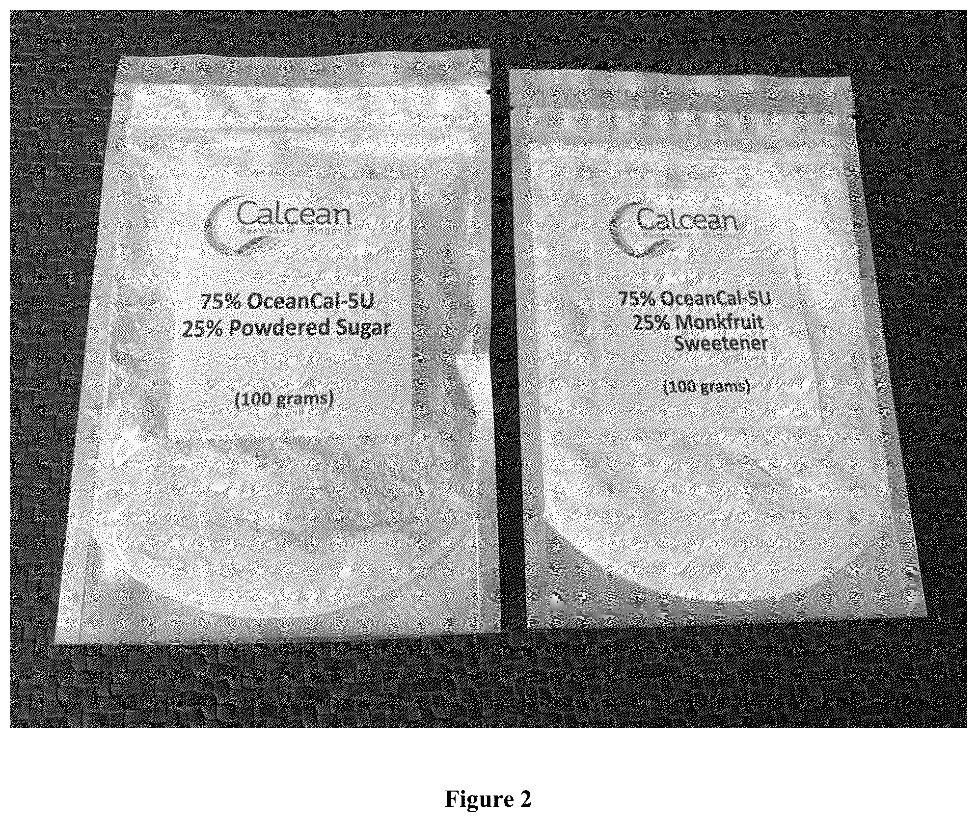 Patent US12310392 Figure 2 – Beverage compositions including calcium supplied from aragonite and methods of making the same