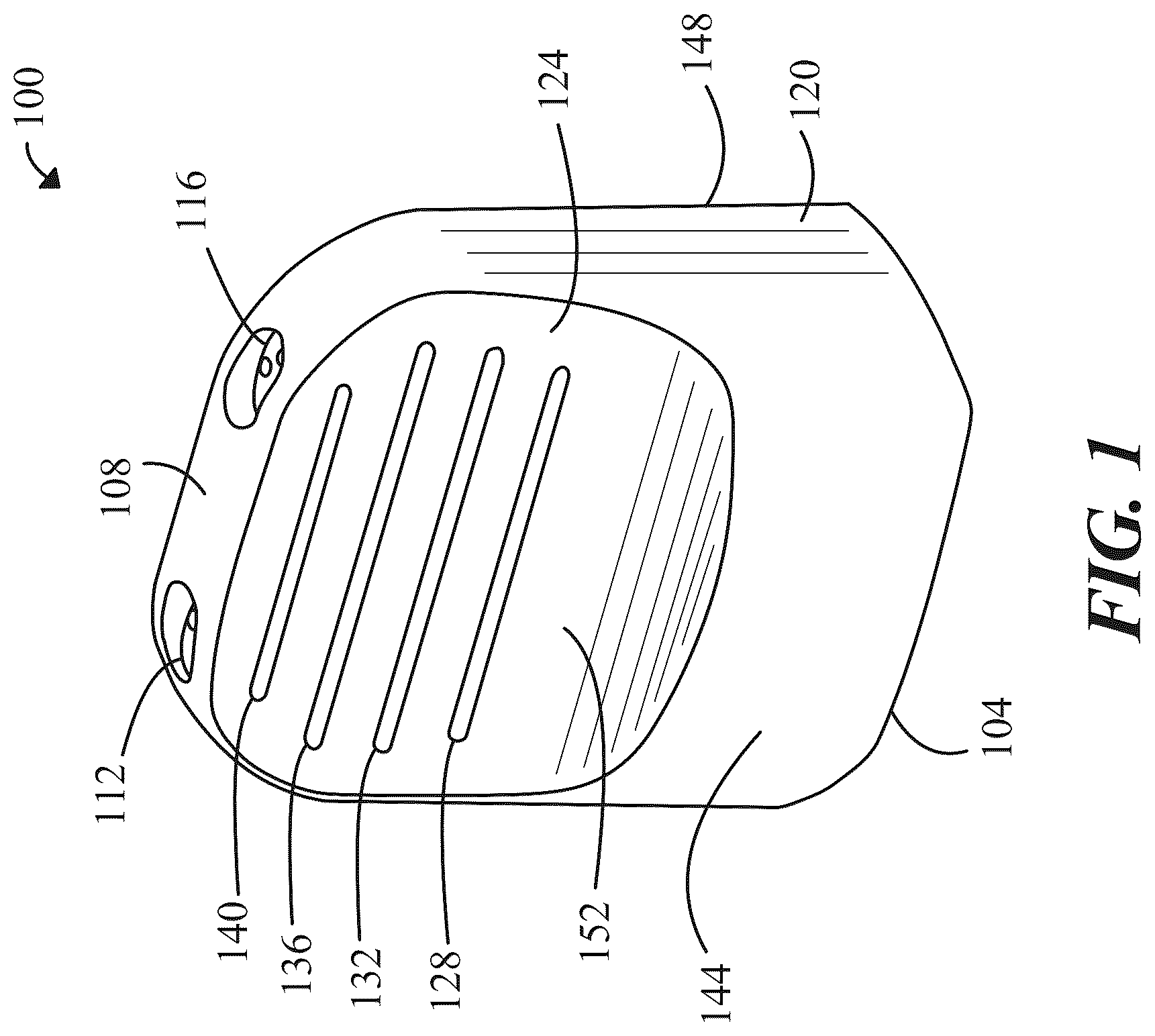 Patent US12310411 — Ridged mouthpiece for aerosol delivery devices — Figure 1