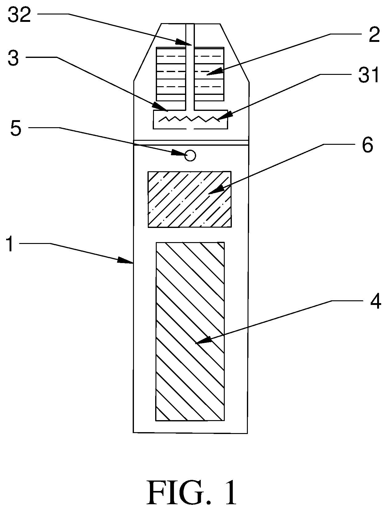 Patent US12310413 — Electronic cigarette capable of dose control and control method thereof — Figure 1
