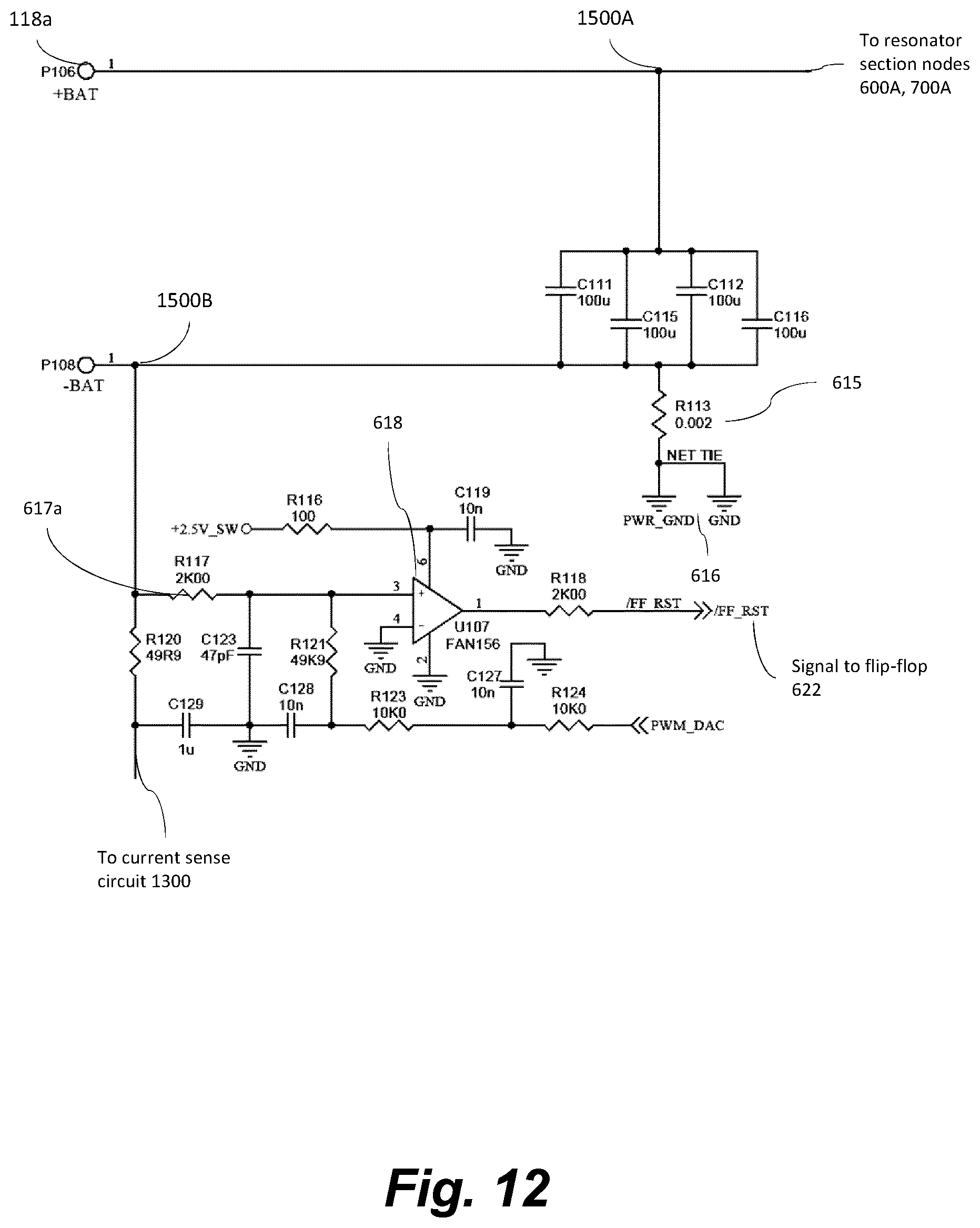 Patent US12310417 Figure 12 – Apparatus for aerosol generating device having heating control circuit heating based on temperature of the heater or heaters