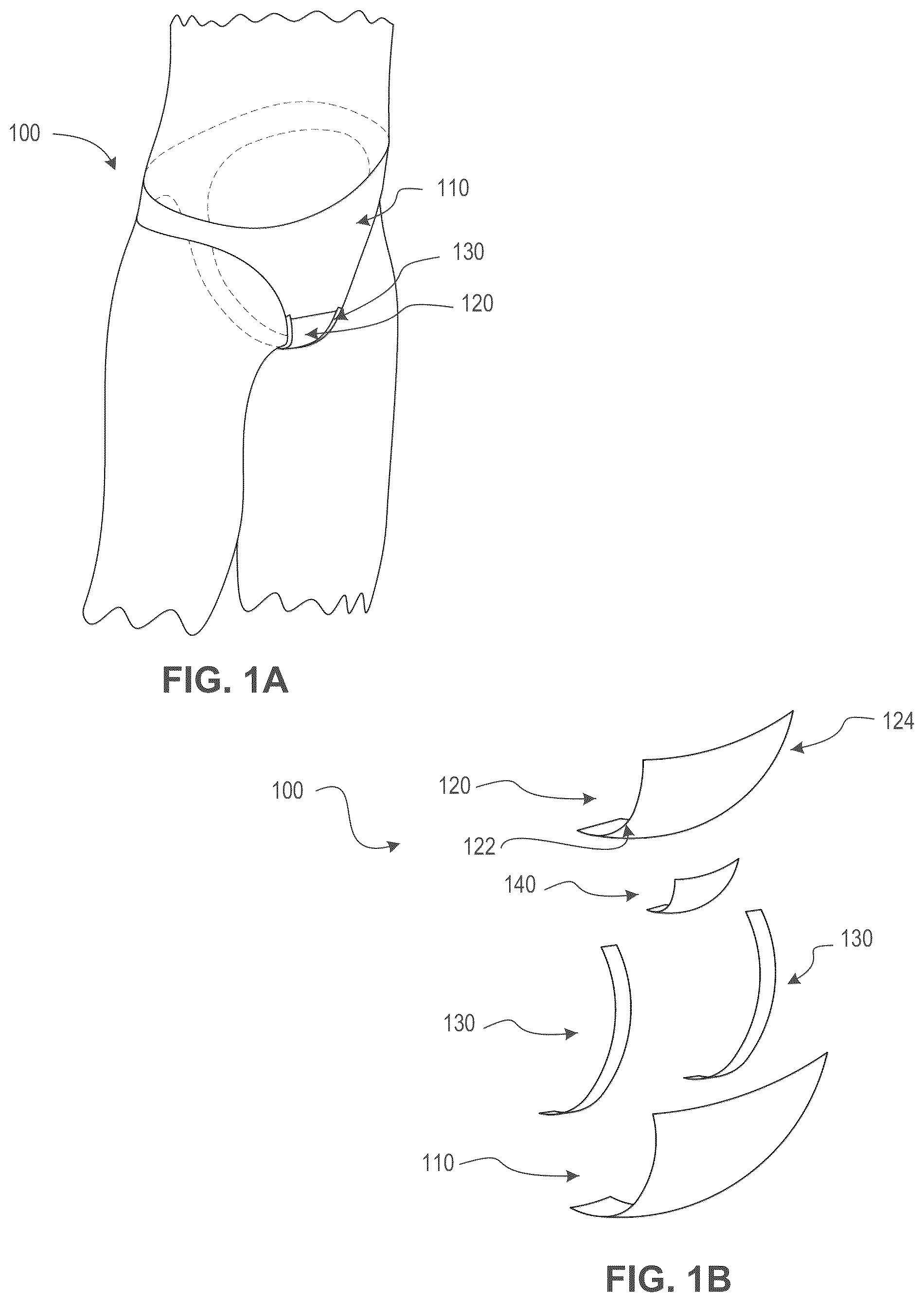 Patent US12310424 Figure 1 – Multi-layered undergarment gusset system